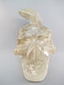 A-SQ-L-1404-r : Adoption 4.7-Inch Rutilated Smoky Quartz Crystal Skull