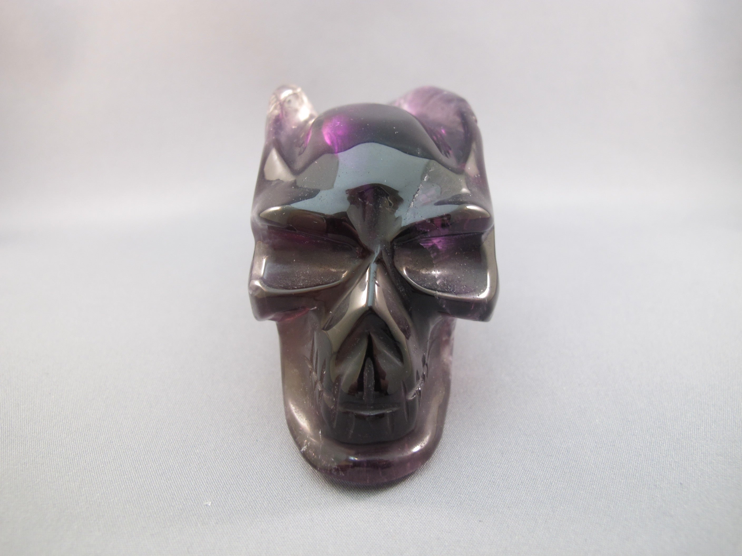 A-L-0503-w : 6.5-inch Winged Ametrine Crystal Skull