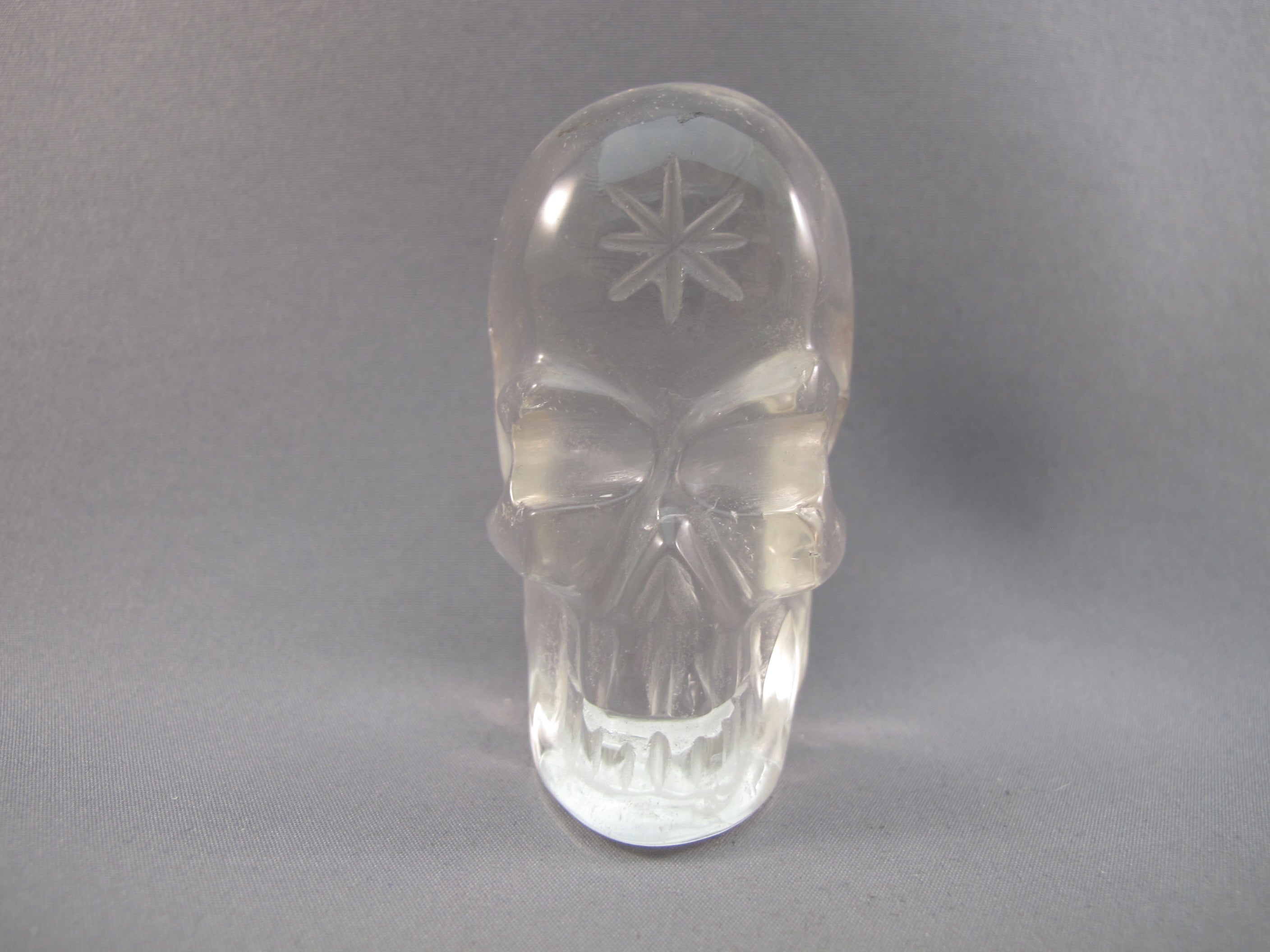 ASC-S-0146 : 1.6-inch Ascension Quartz Crystal Skull Totem