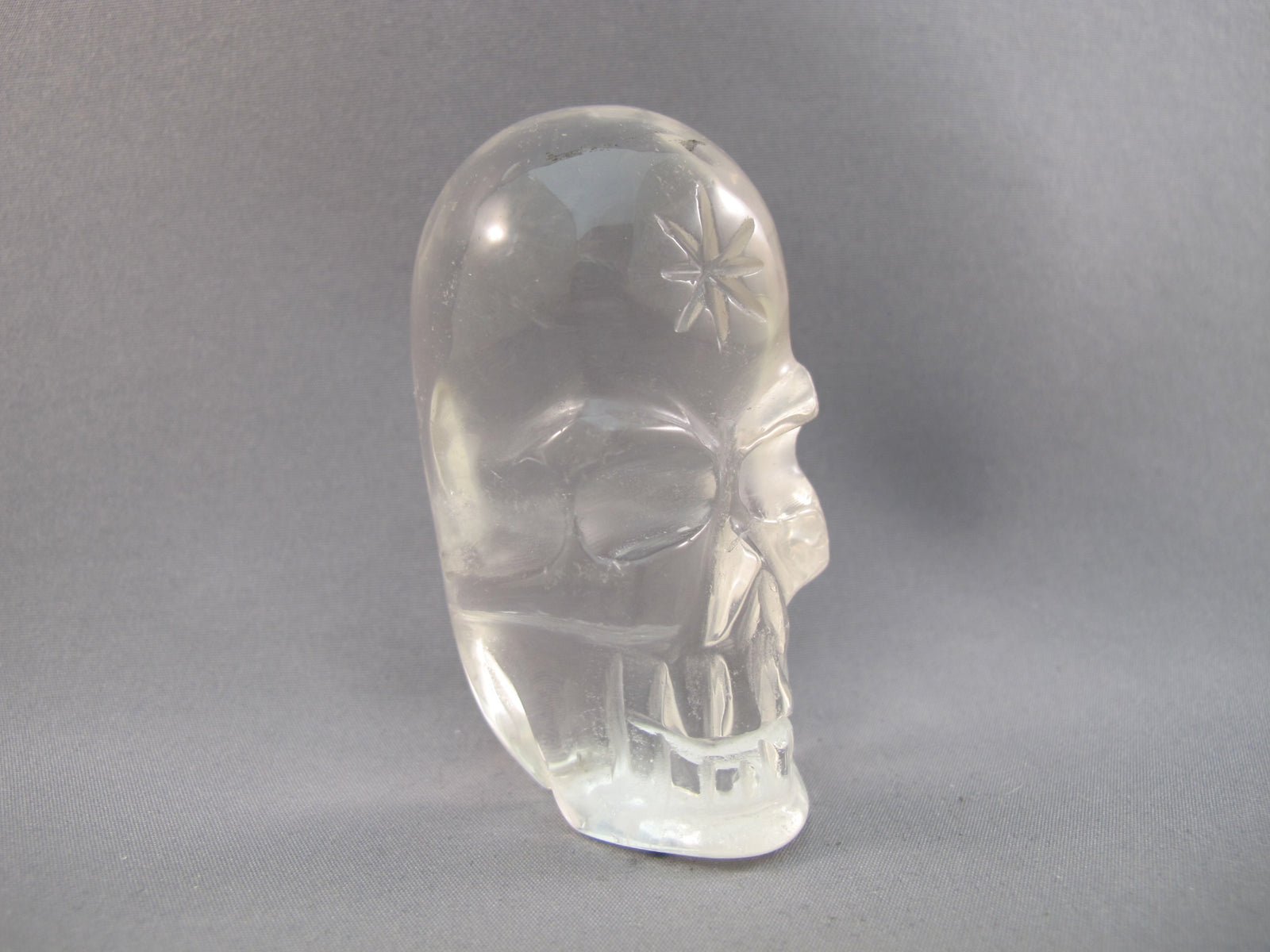 ASC-S-0146 : 1.6-inch Ascension Quartz Crystal Skull Totem