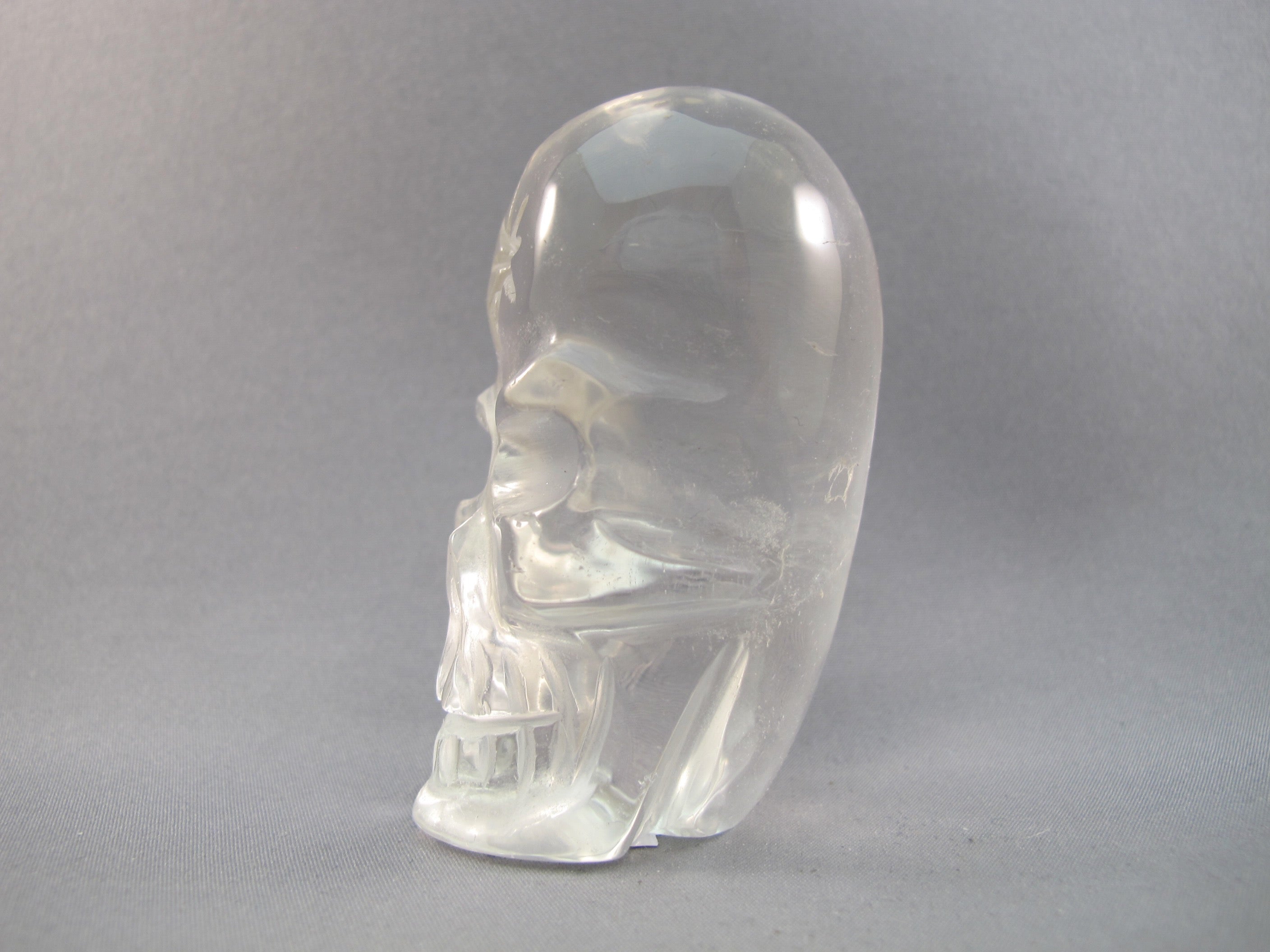 ASC-S-0146 : 1.6-inch Ascension Quartz Crystal Skull Totem