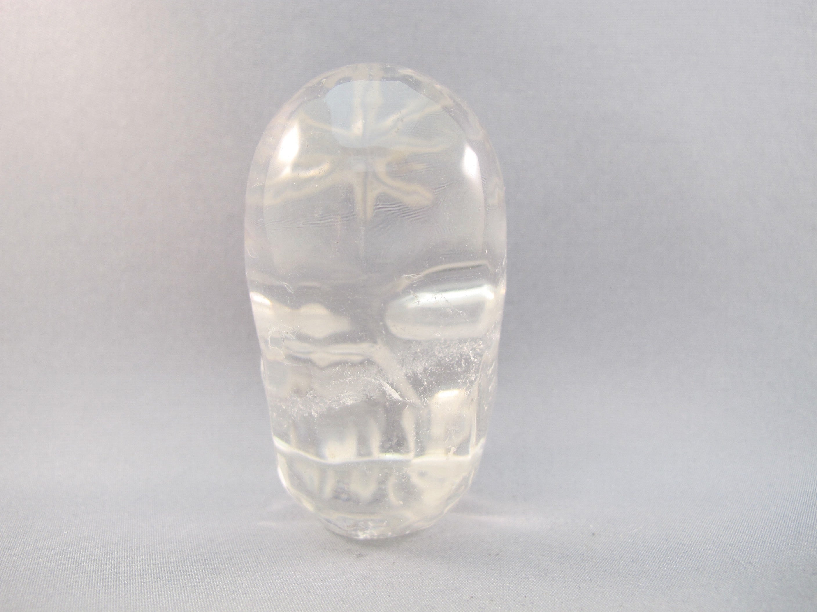 ASC-S-0146 : 1.6-inch Ascension Quartz Crystal Skull Totem