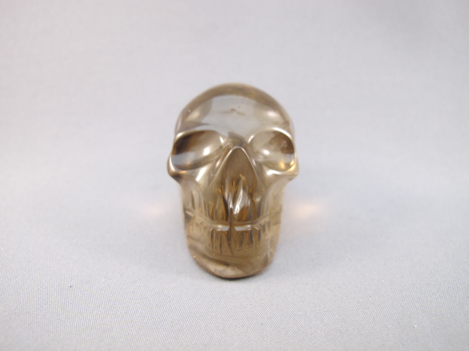 CS-SMQ-RBW-0062 :  1.7-inch Rainbow Smoky Quartz Crystal Skull