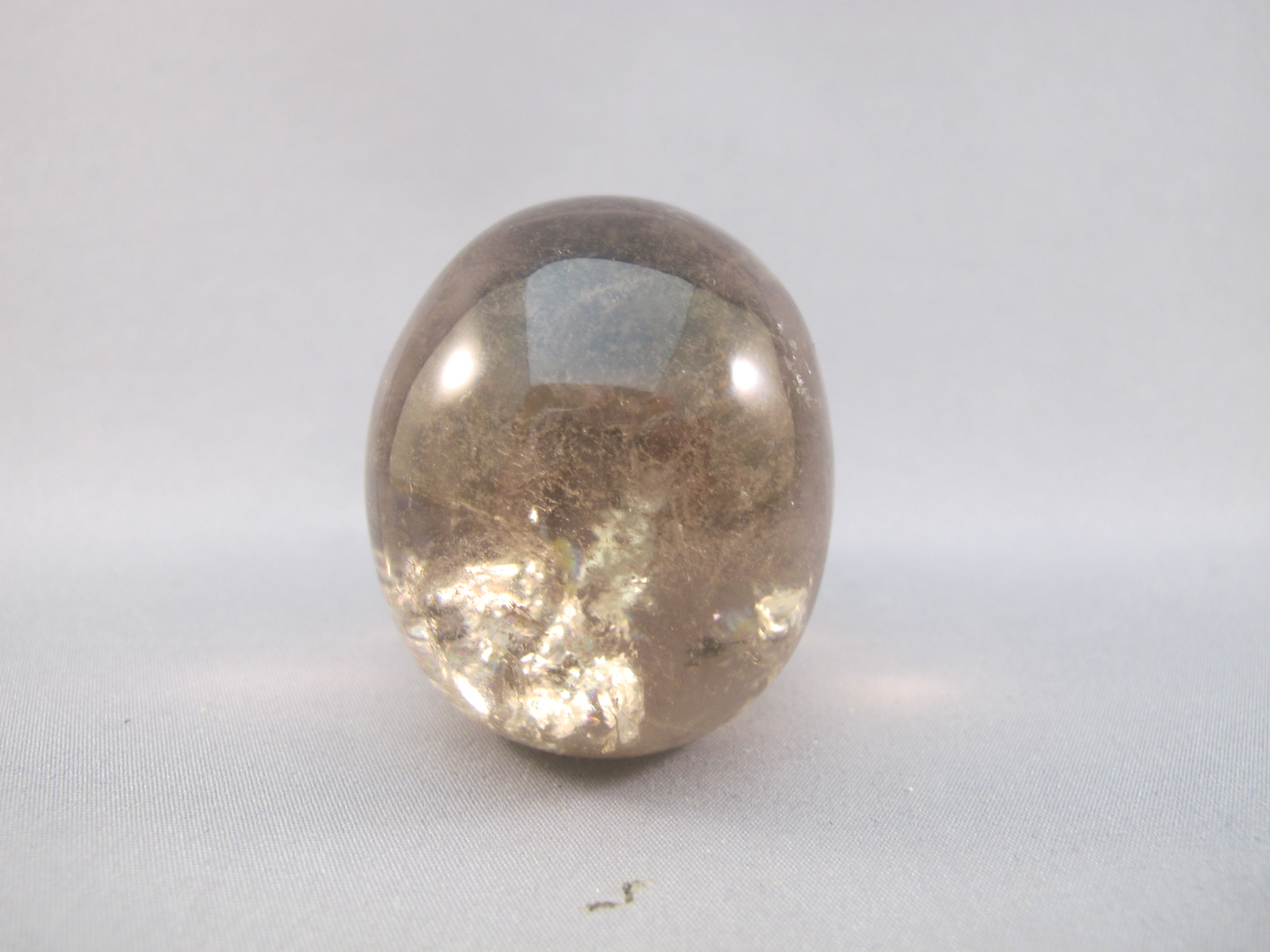 CS-SMQ-RBW-0129 :  2.4-inch Rainbow Smoky Quartz Crystal Skull