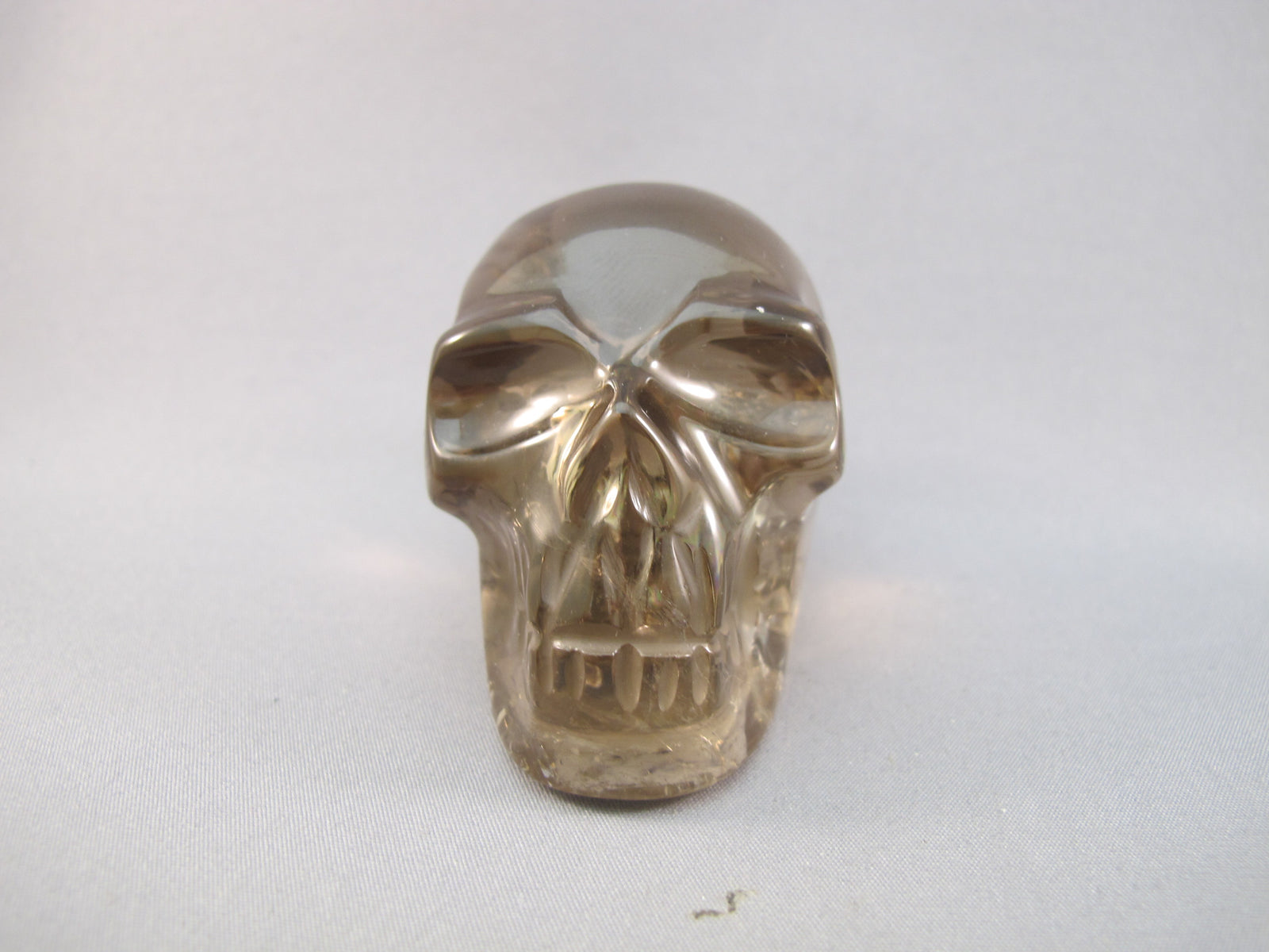CS-SMQ-RBW-0151 :  2.4-inch Rainbow Smoky Quartz Crystal Skull