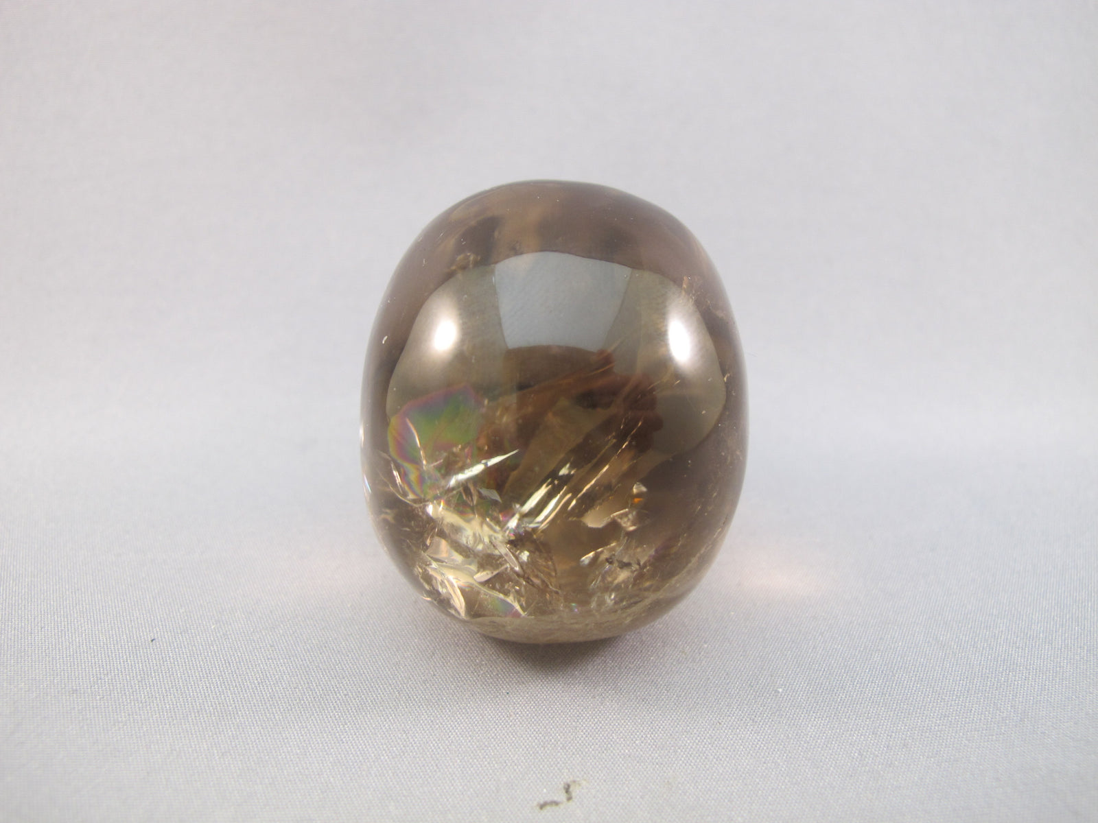 CS-SMQ-RBW-0151 :  2.4-inch Rainbow Smoky Quartz Crystal Skull
