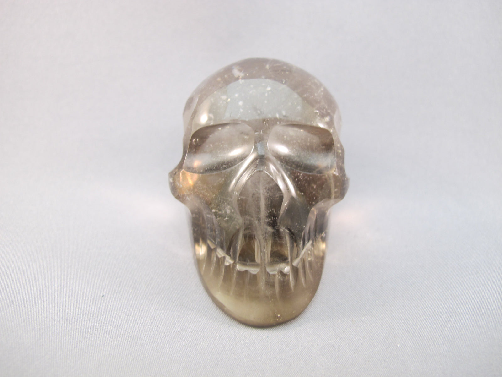 CS-SMQ-BIC-0182 :  2.6-inch Bi-Color Smoky Quartz Crystal Skull