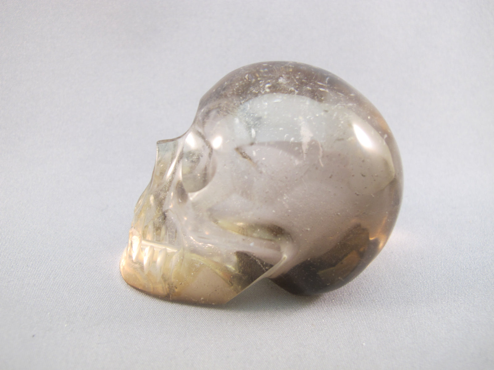 CS-SMQ-BIC-0182 :  2.6-inch Bi-Color Smoky Quartz Crystal Skull