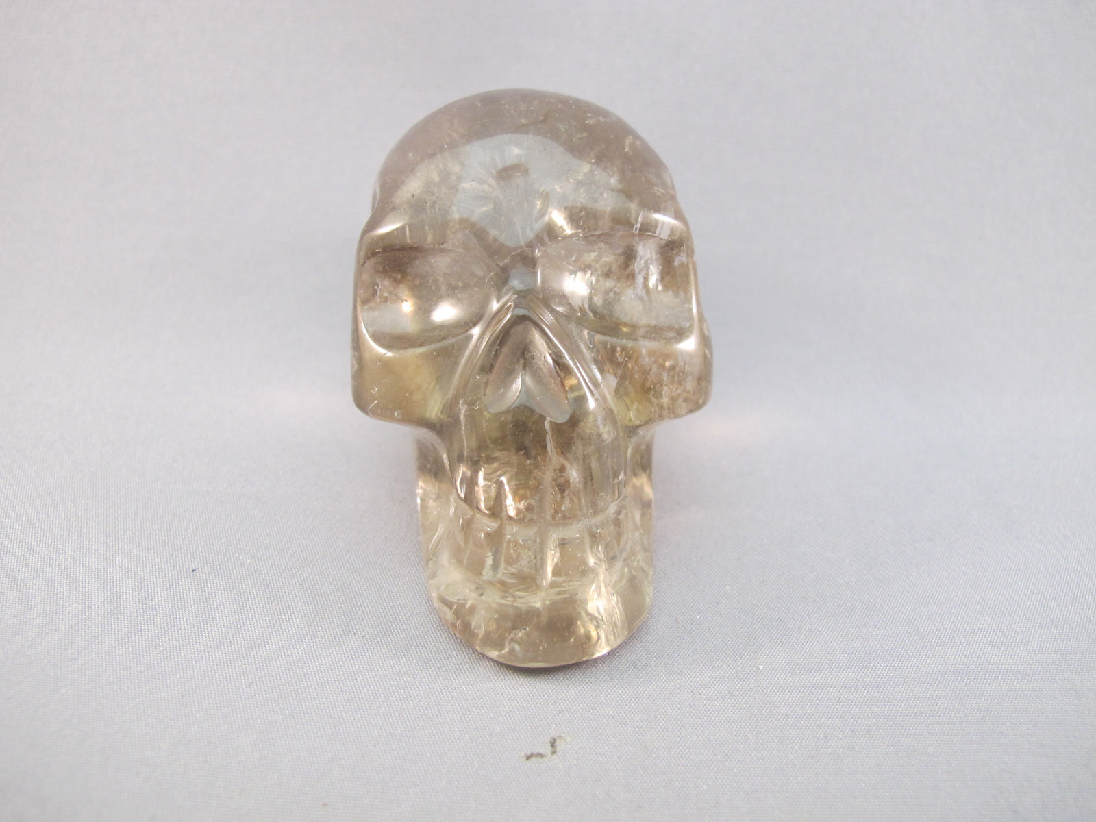 CS-SMQ-RBW-0200 :  2.9-inch Rainbow Smoky Quartz Crystal Skull