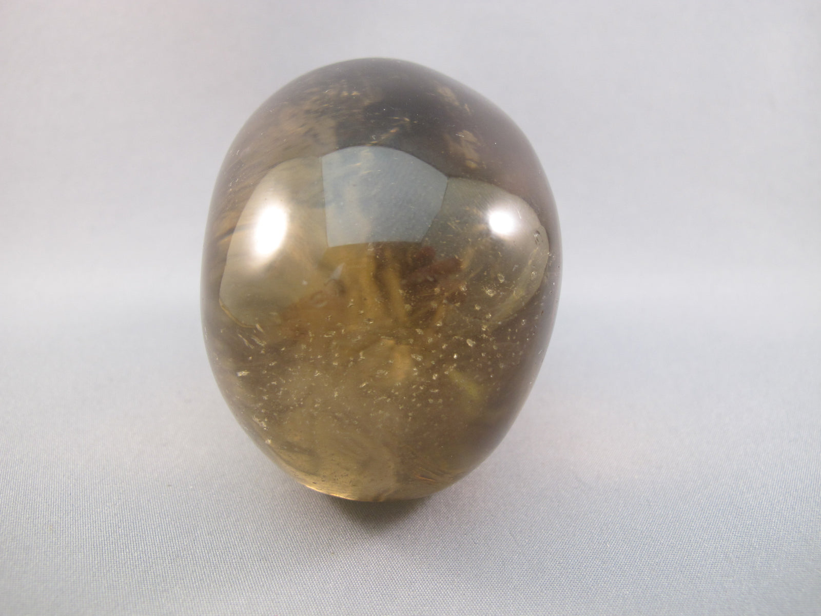 CS-SMQ-RBW-0369 :  3.6-inch Rainbow Smoky Quartz Crystal Skull