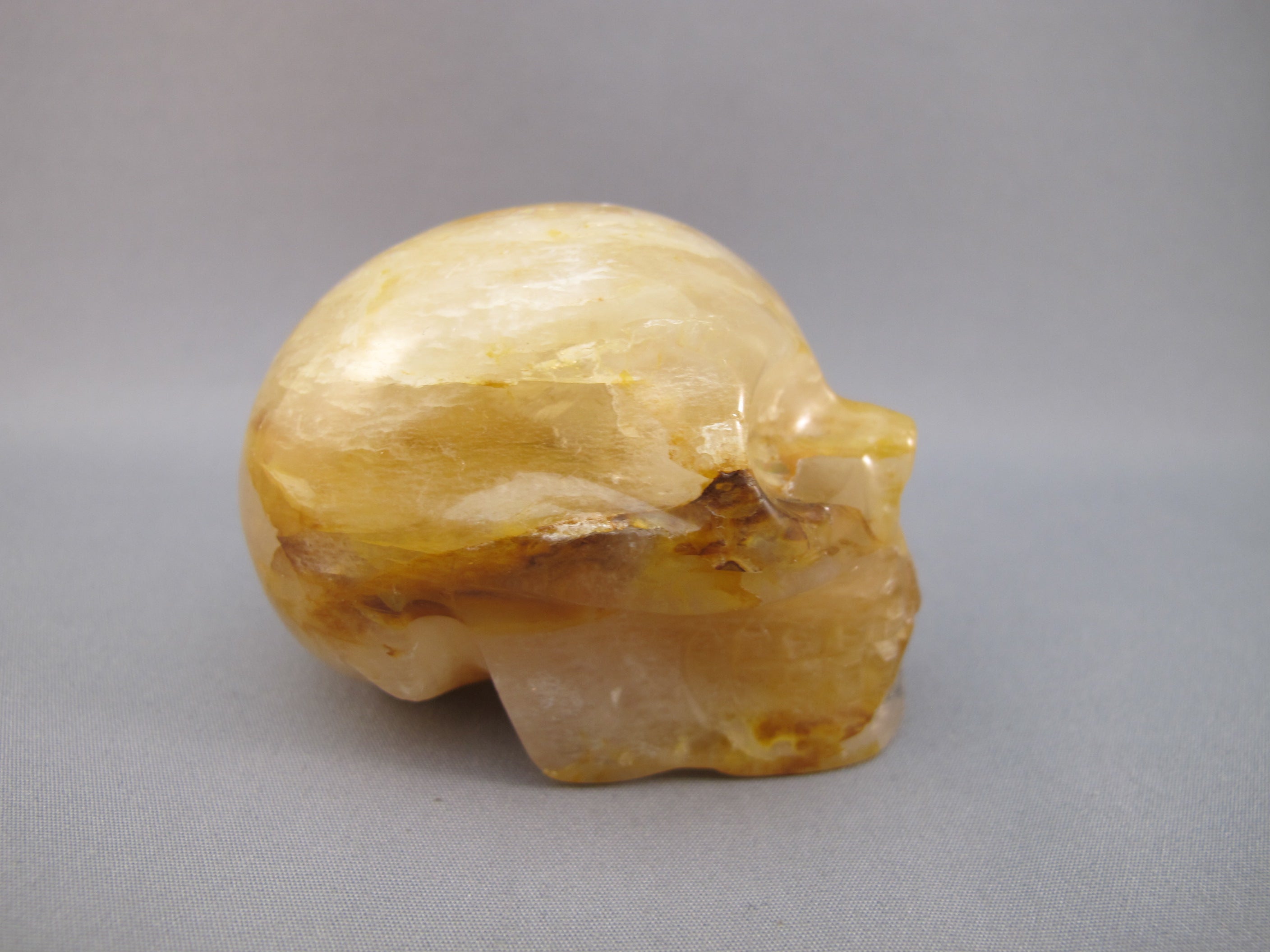 CS-GDH-STR-0175 :  2.5-inch Starlight Golden Healer Crystal Skull