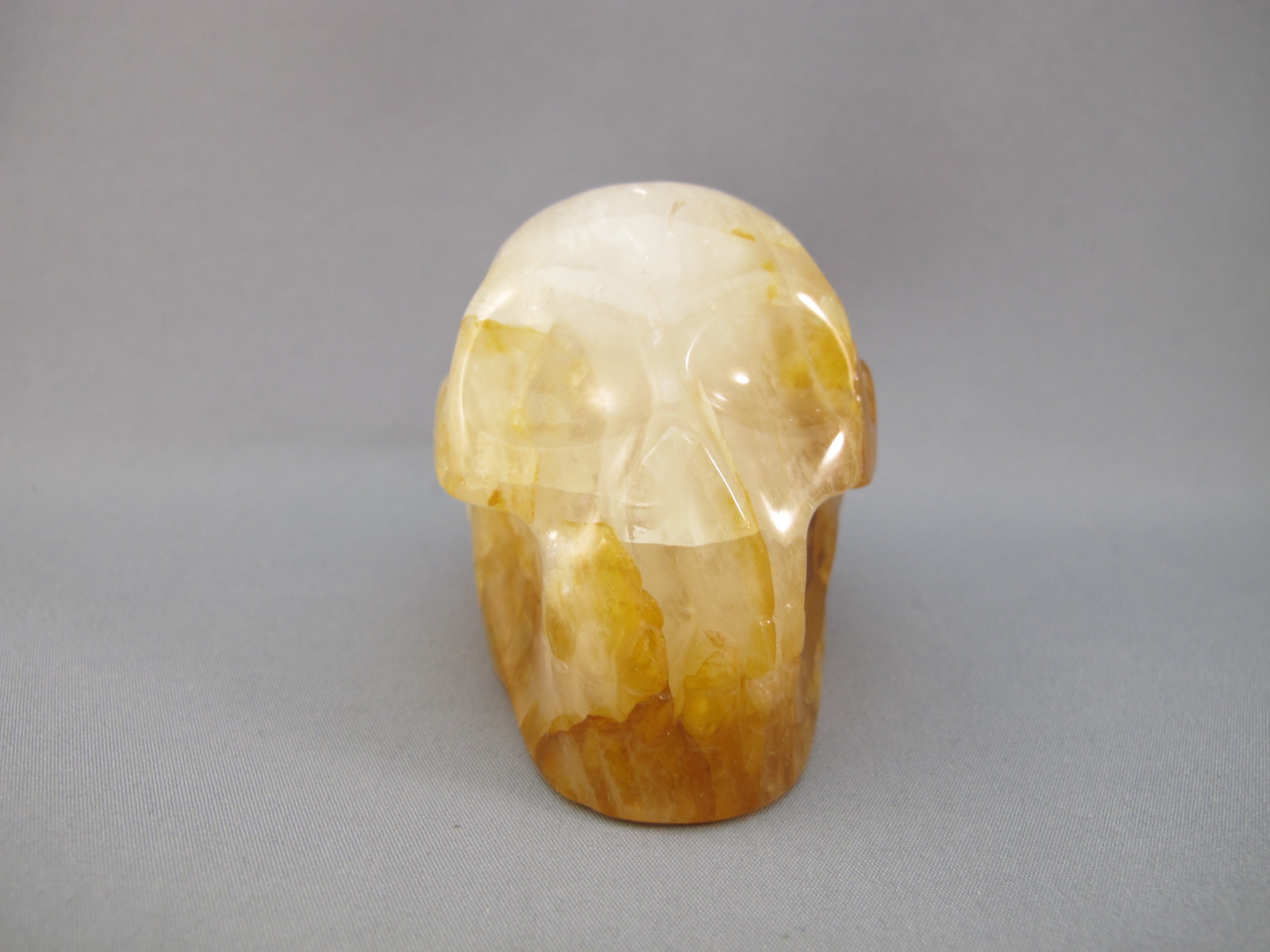 CS-GDH-STR-0225 :  2.75-inch Starlight Golden Healer Crystal Skull