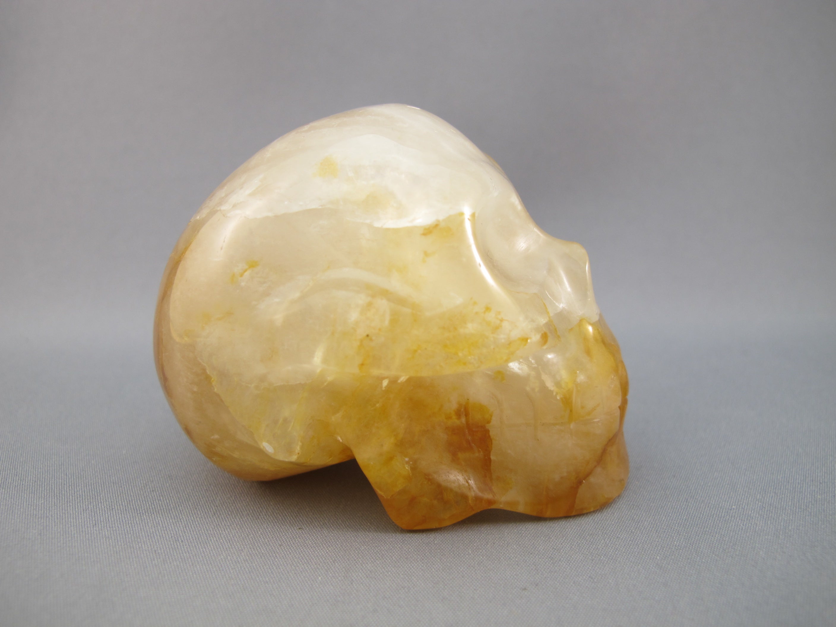 CS-GDH-STR-0225 :  2.75-inch Starlight Golden Healer Crystal Skull