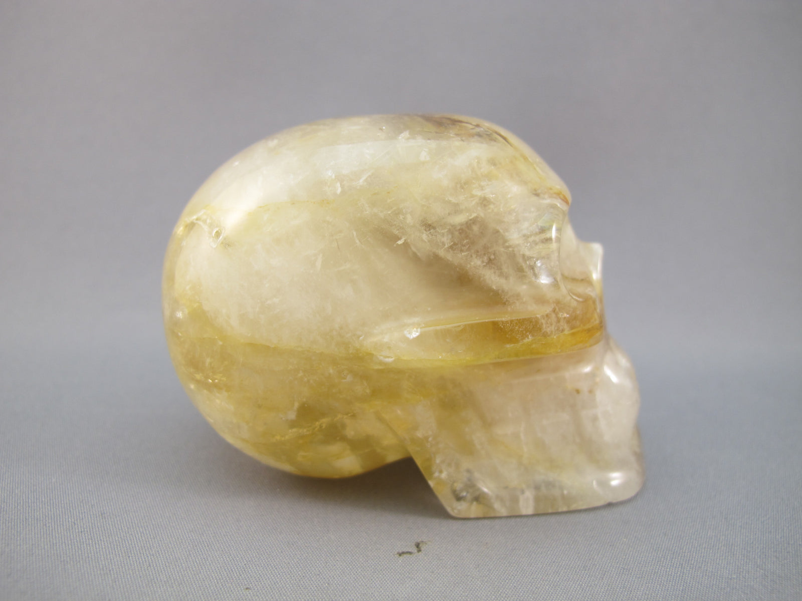CS-GDH-RBW-0234 :  2.9-inch Rainbow Golden Healer Crystal Skull