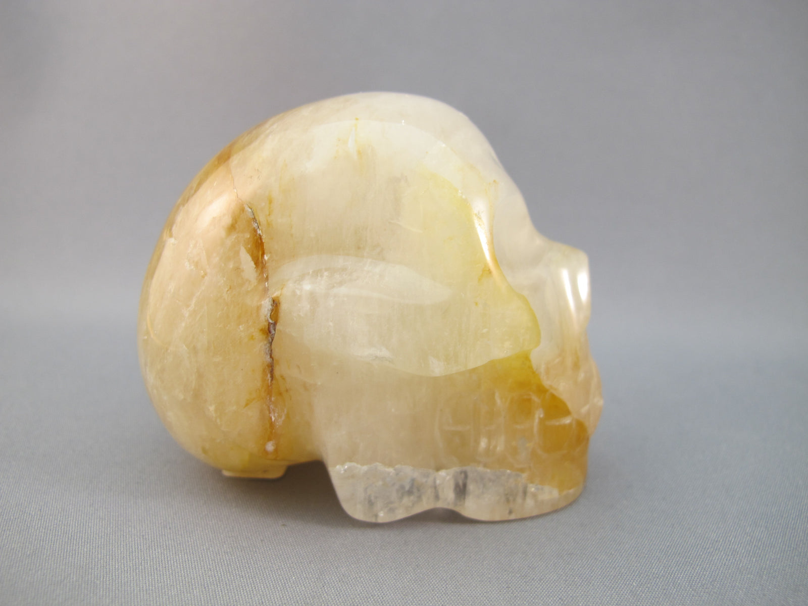 CS-GDH-STR-0260 :  2.75-inch Starlight Golden Healer Crystal Skull