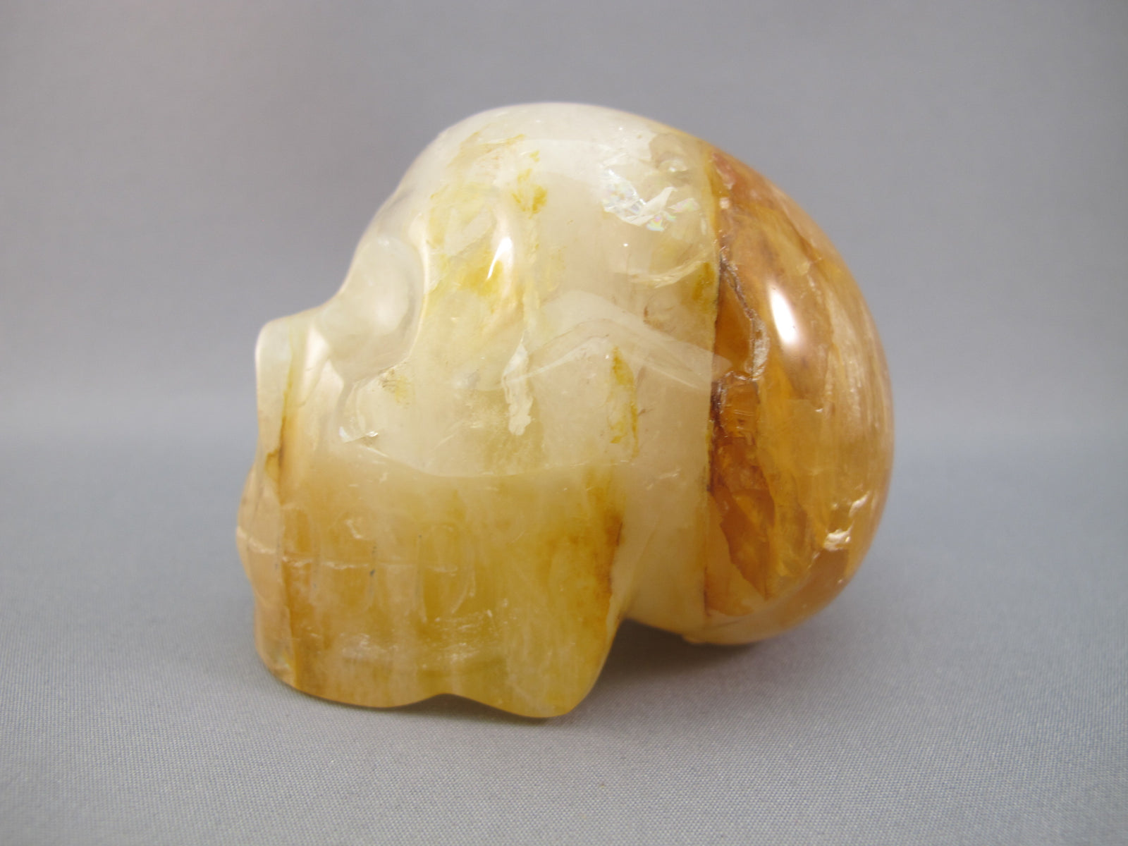 CS-GDH-STR-0260 :  2.75-inch Starlight Golden Healer Crystal Skull