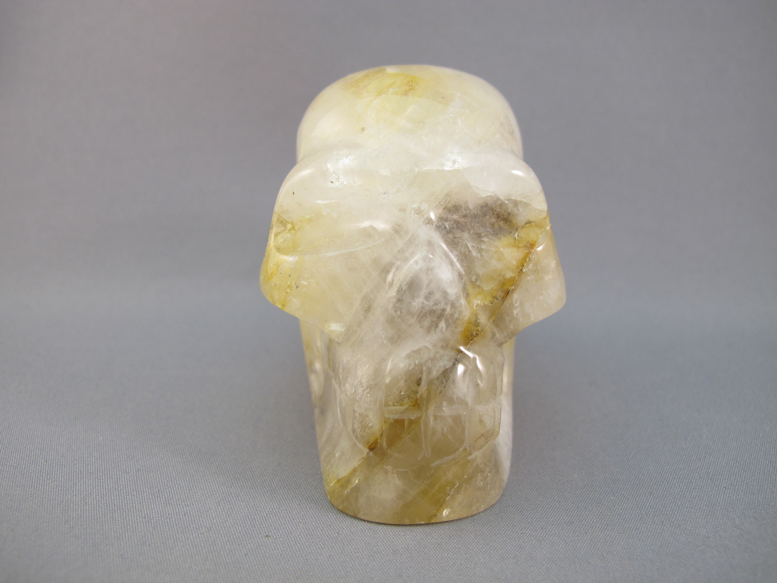 CS-GDH-DND-0283 :  2.8-inch Dendritic Golden Healer Crystal Skull