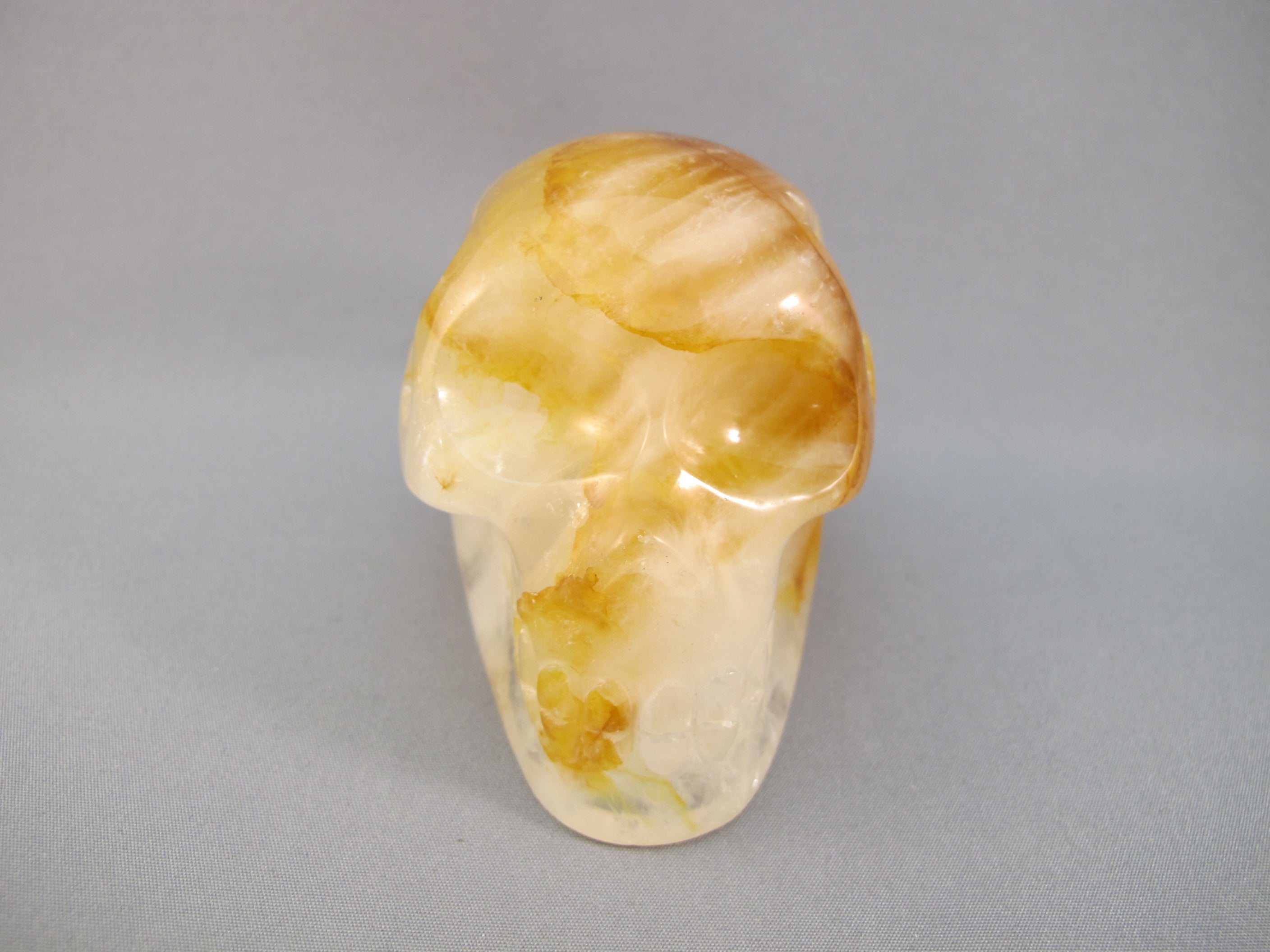 CS-GDH-STR-0303 :  3-inch Starlight Golden Healer Crystal Skull