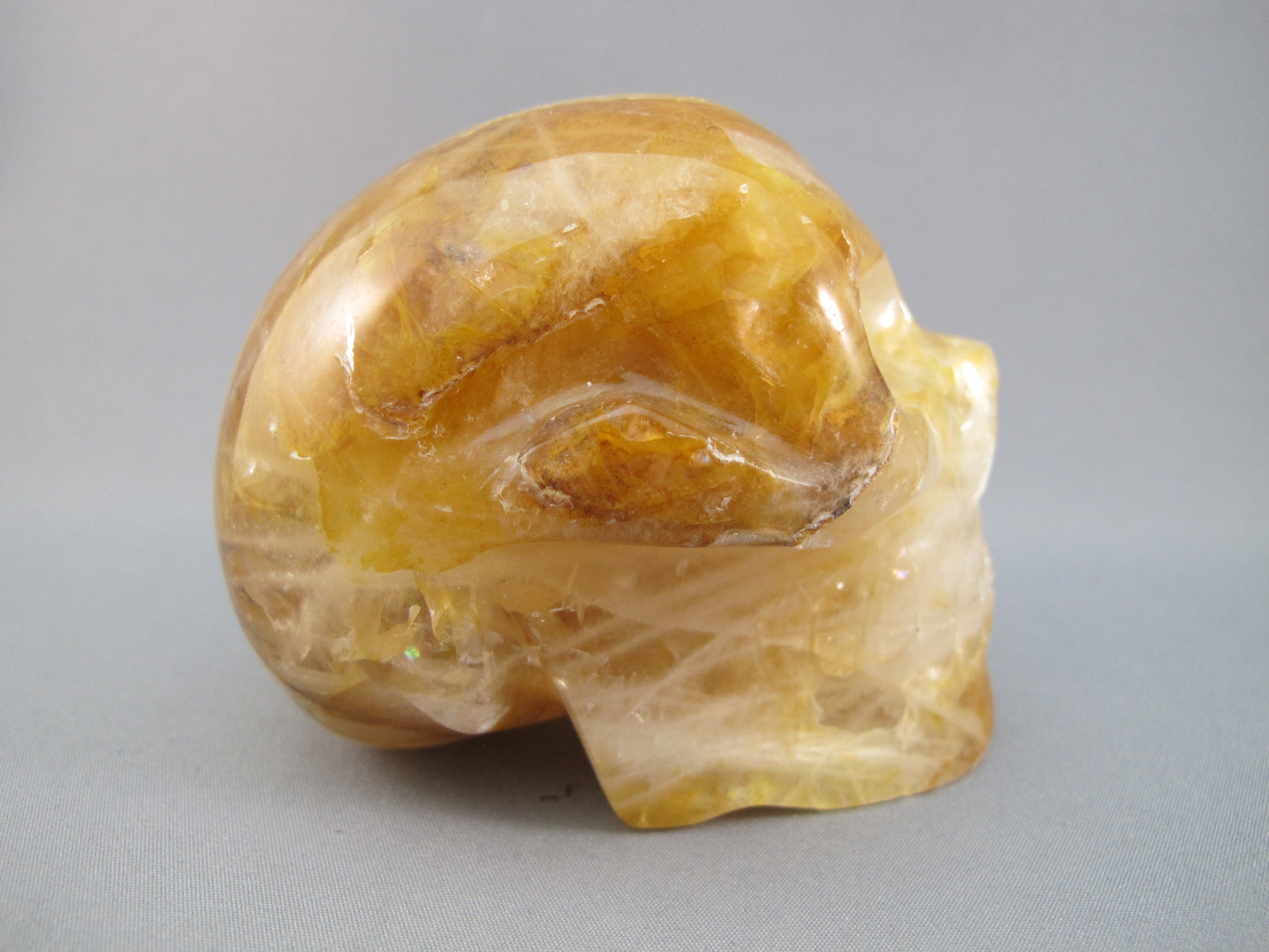 CS-GDH-STR-0388 :  3.2-inch Starlight Golden Healer Crystal Skull