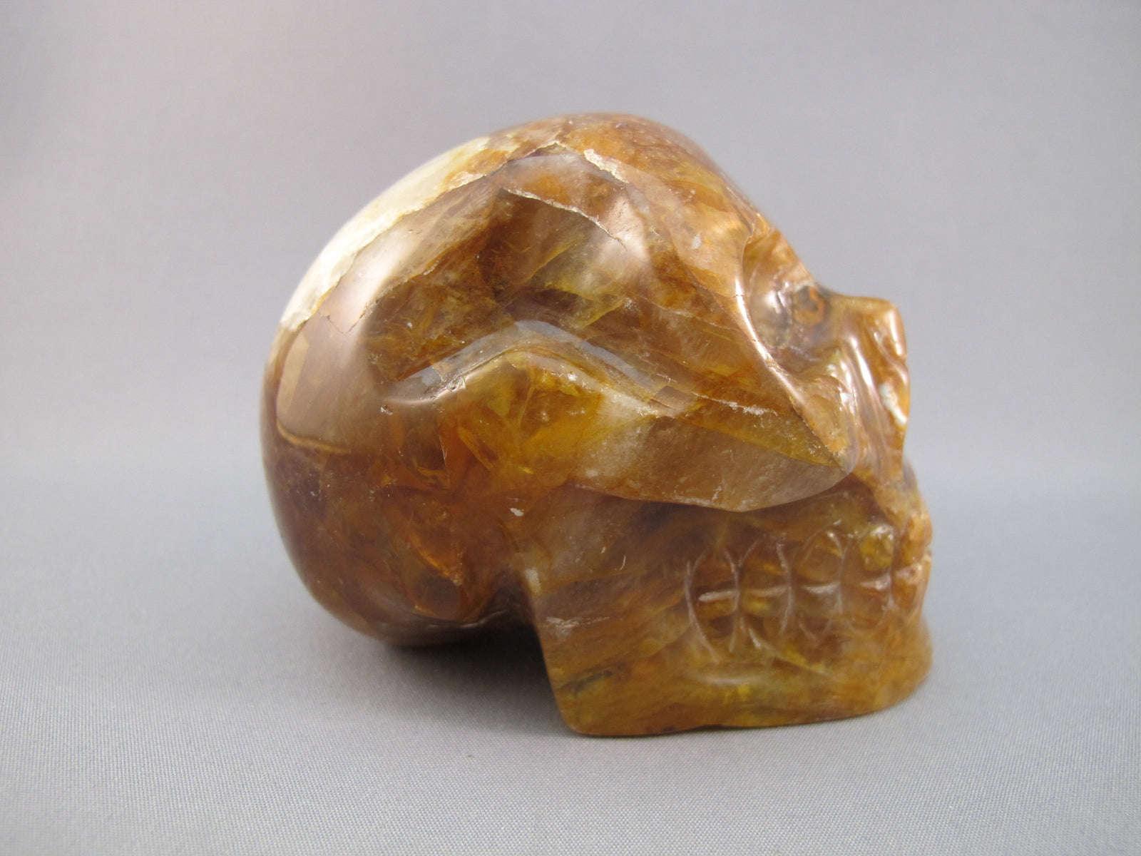 CS-GDH-STR-0335 :  3.1-inch Starlight Golden Healer Crystal Skull