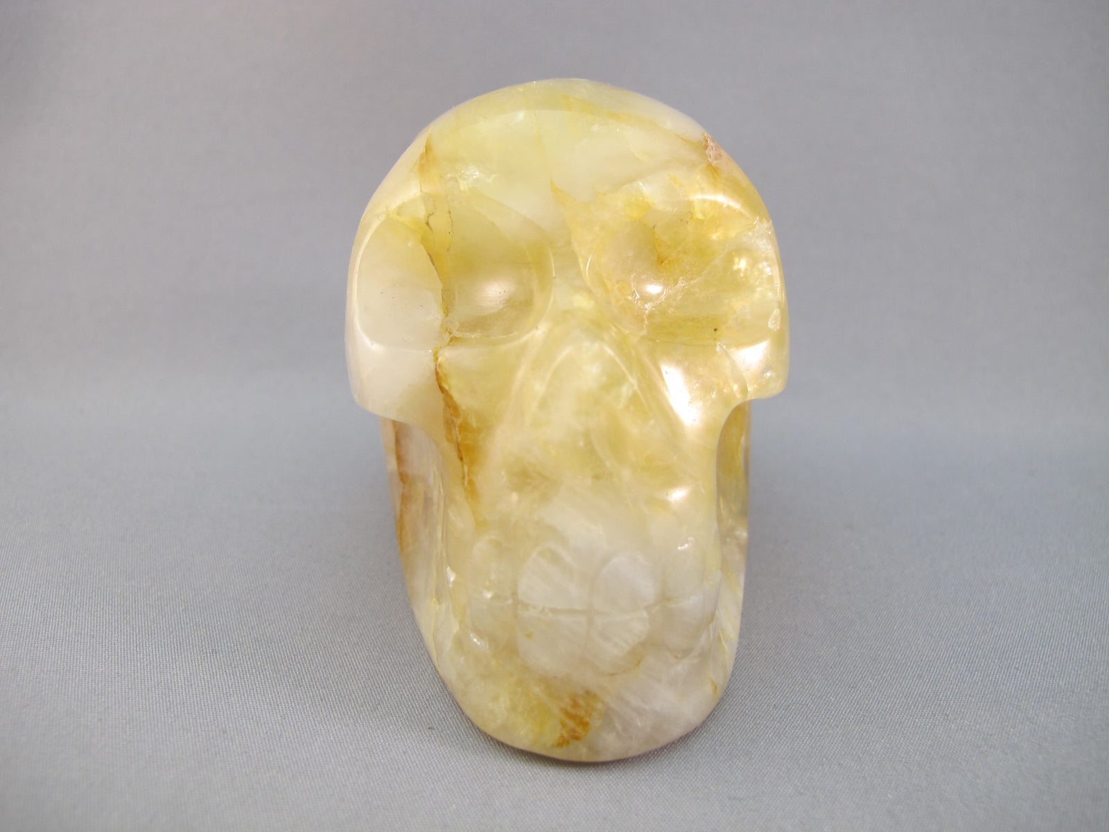 CS-GDH-STR-0350 :  3.2-inch STAR Golden Healer Crystal Skull