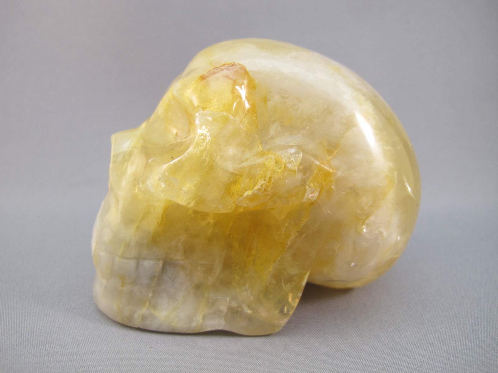 CS-GDH-STR-0350 :  3.2-inch STAR Golden Healer Crystal Skull