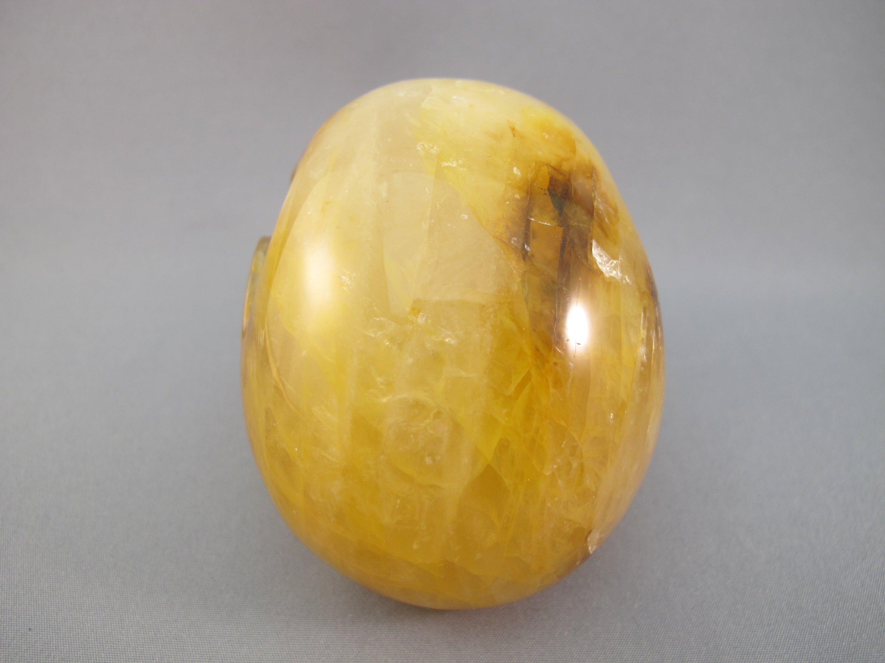 CS-GDH-DND-0407 :  3.1-inch Dendritic Golden Healer Crystal Skull
