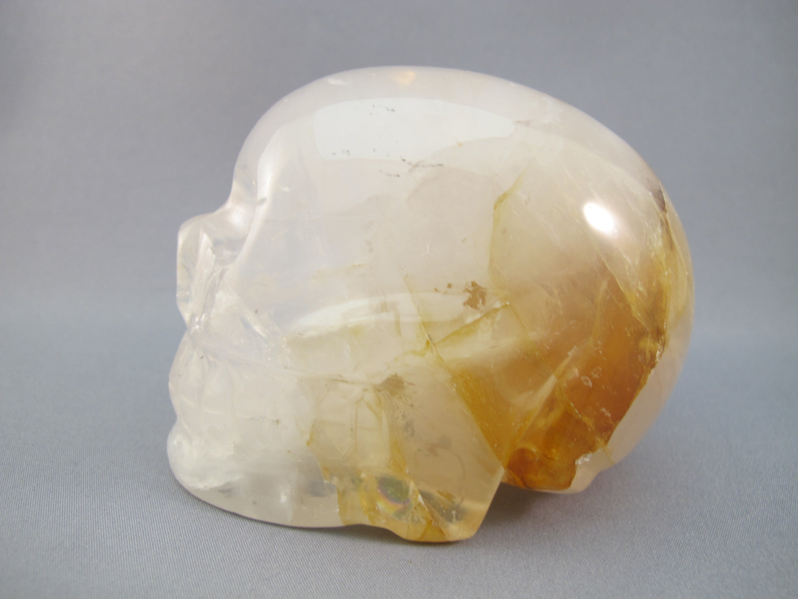 CS-GDH-STR-0567 :  3.5-inch STAR Golden Healer Crystal Skull