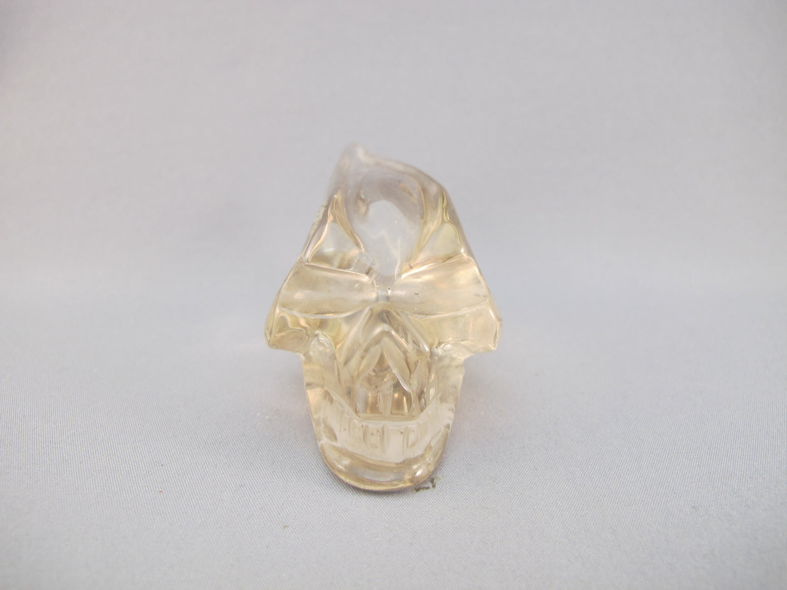 C-T-111 : Rainbow Citrine Traveler Crystal Skull