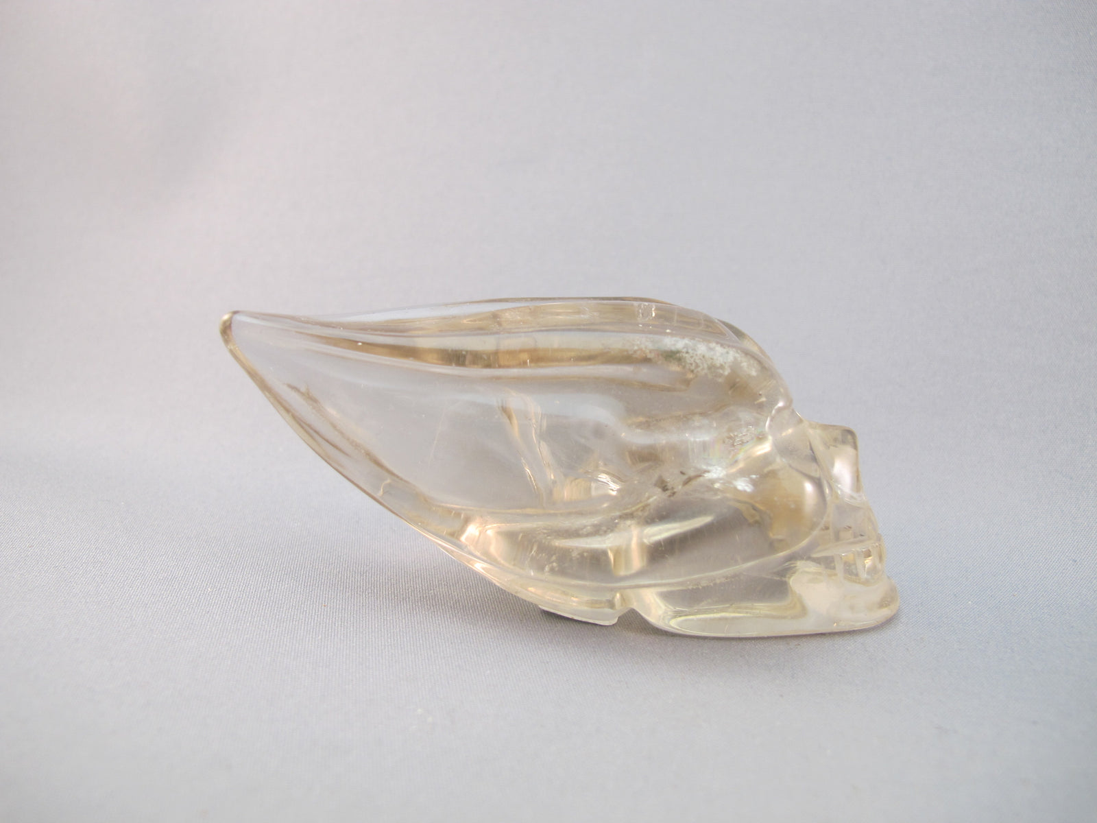 C-T-111 : Rainbow Citrine Traveler Crystal Skull