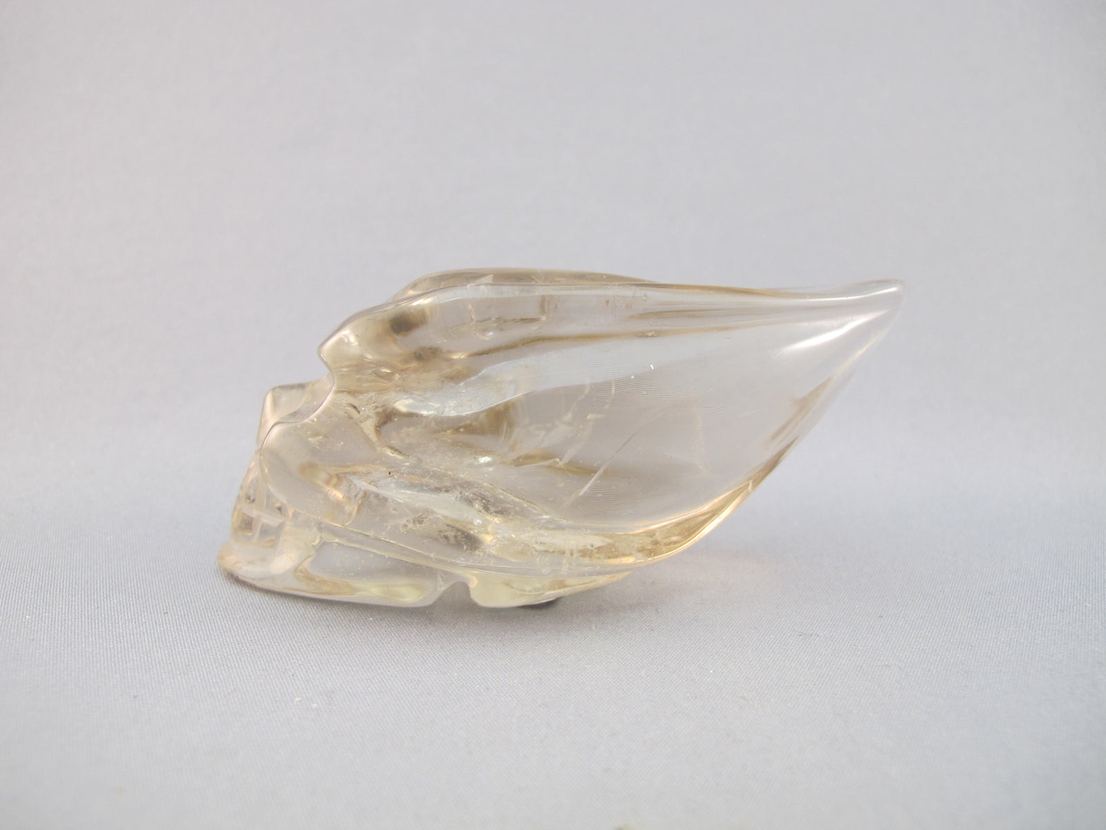 C-T-111 : Rainbow Citrine Traveler Crystal Skull