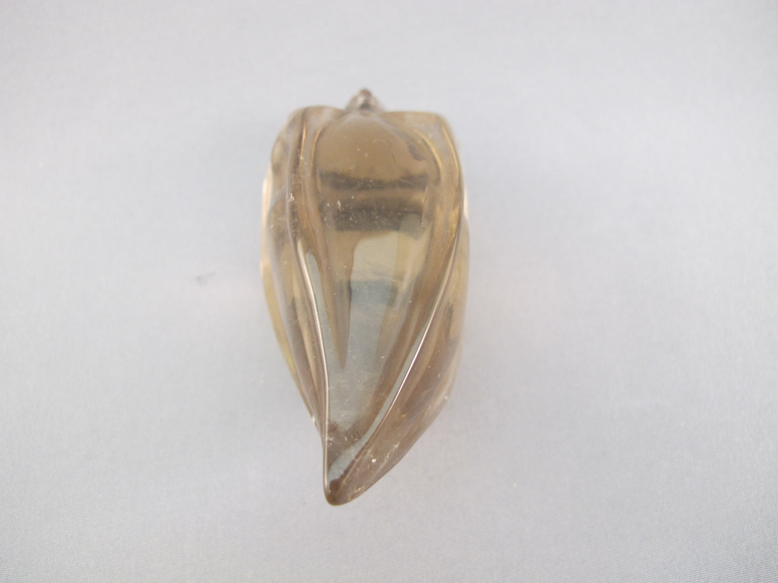 SQ-T-166 : Smoky Quartz Traveler Crystal Skull