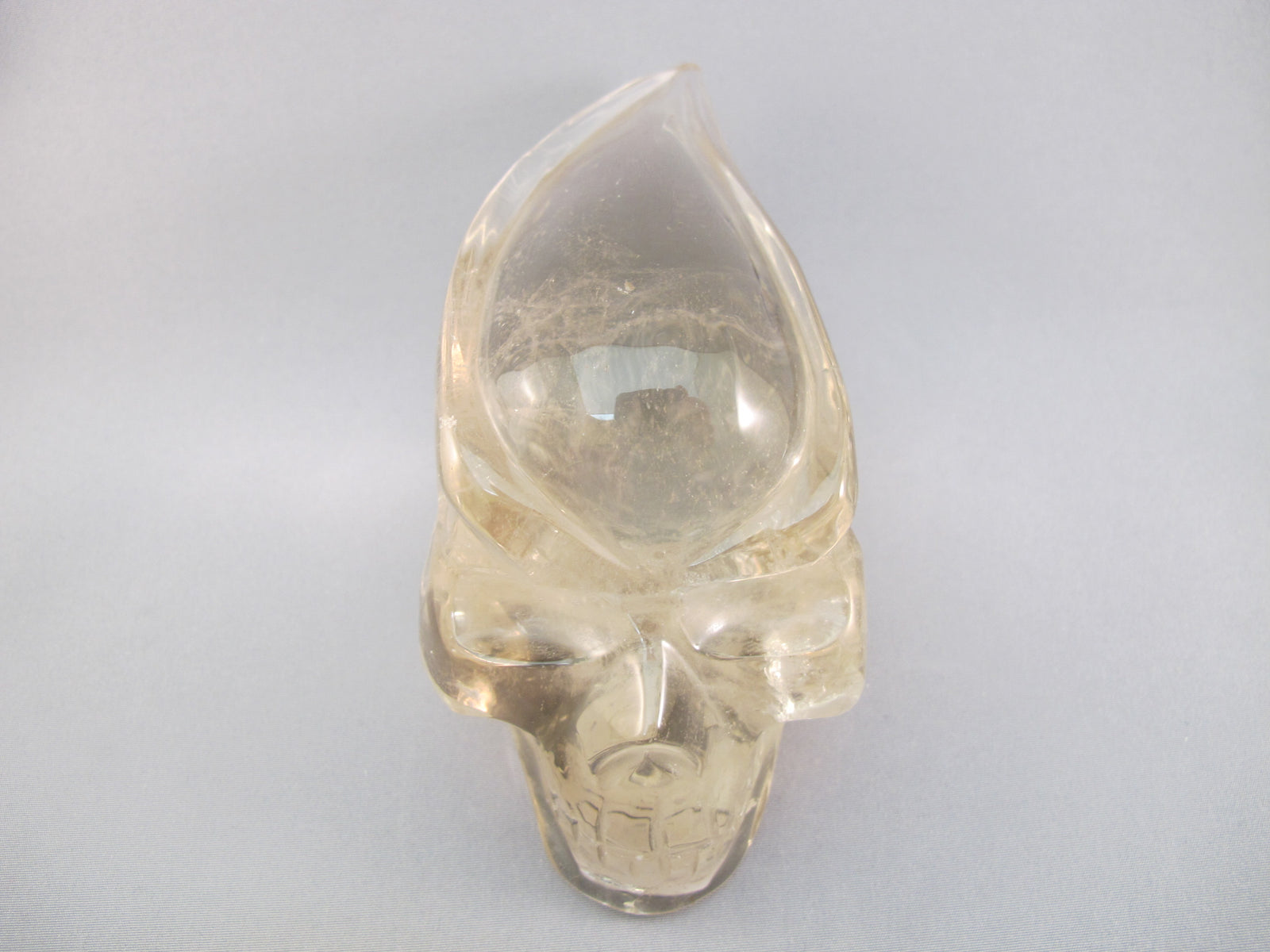 C-T-637 : Rainbow Citrine Traveler Crystal Skull