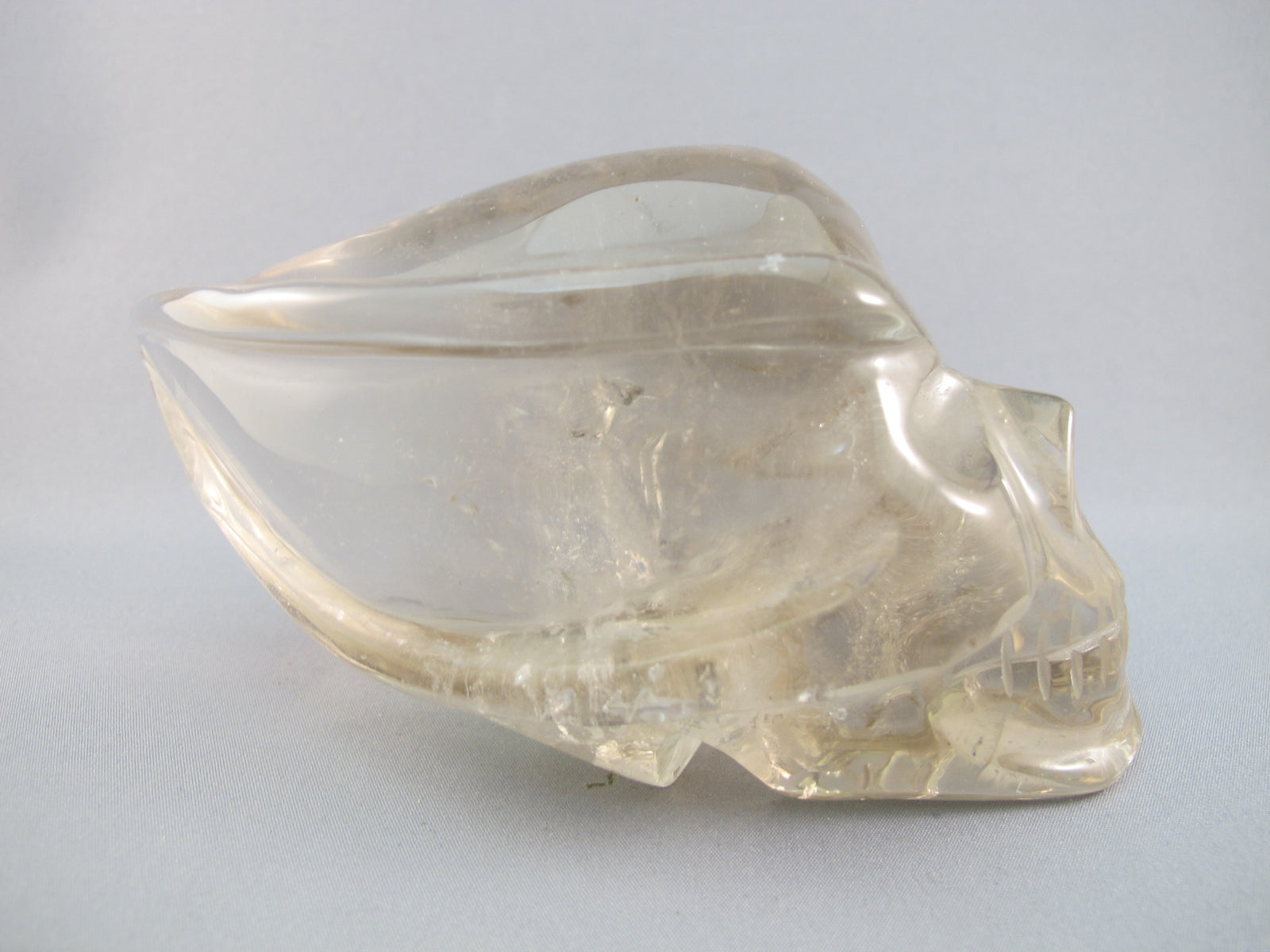 C-T-637 : Rainbow Citrine Traveler Crystal Skull