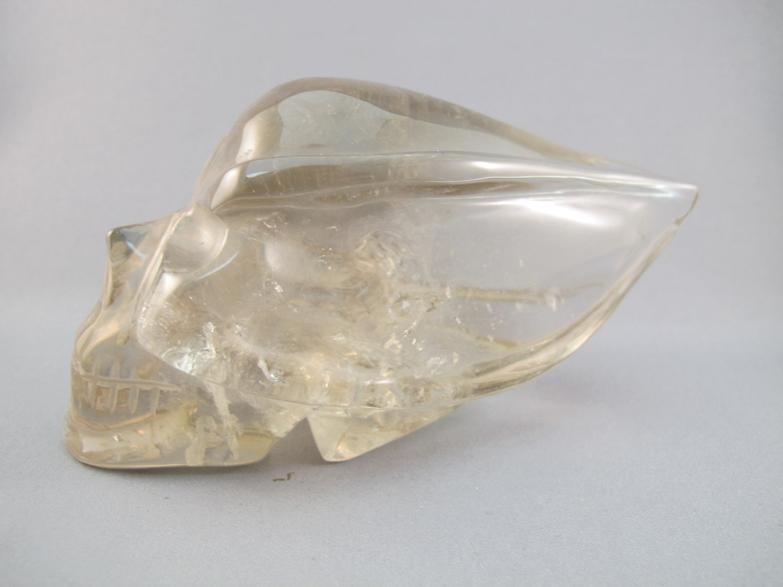 C-T-637 : Rainbow Citrine Traveler Crystal Skull
