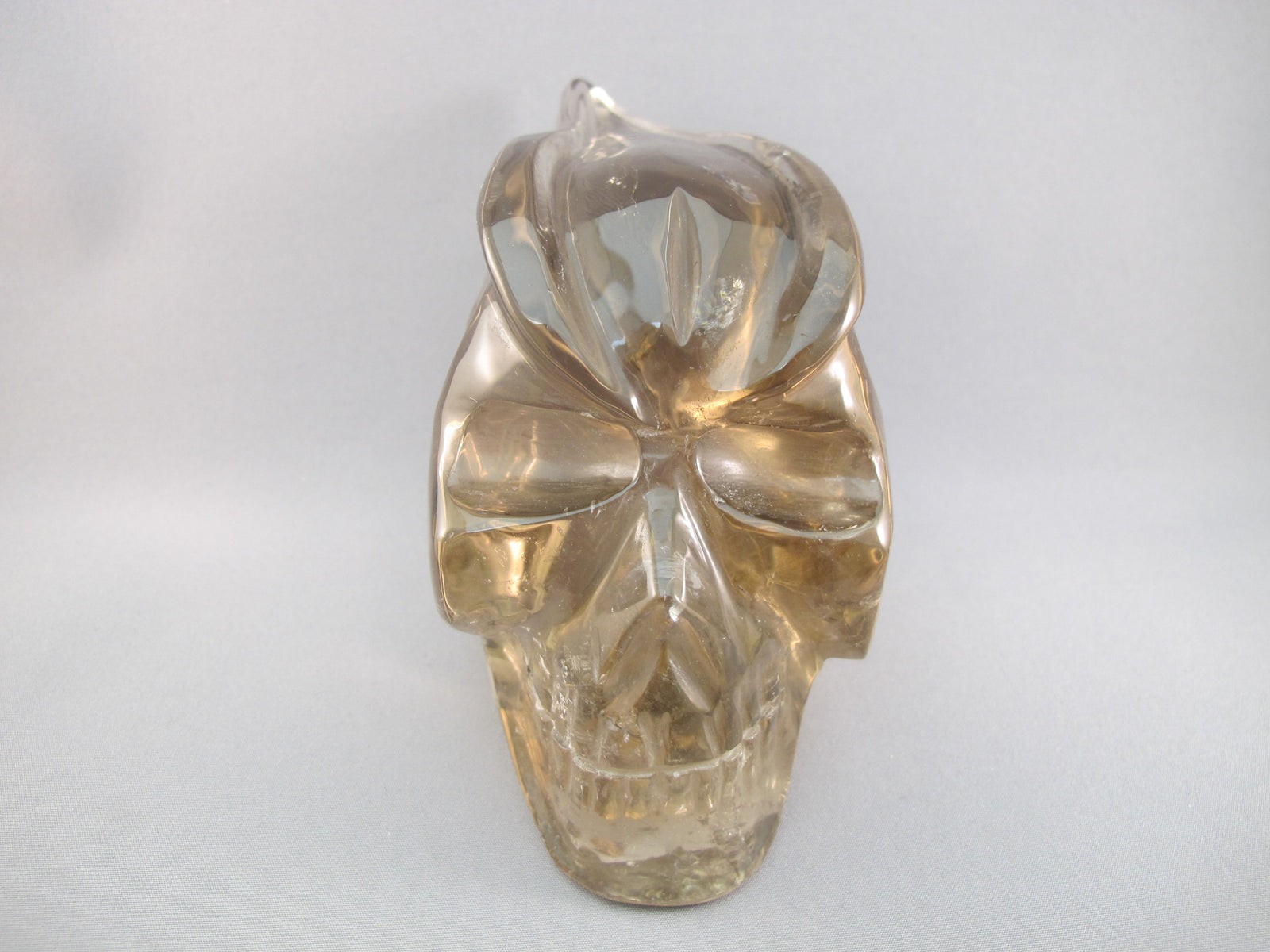 ACS-Q-T-988 : Ascension Smoky Quartz Traveler Crystal Skull