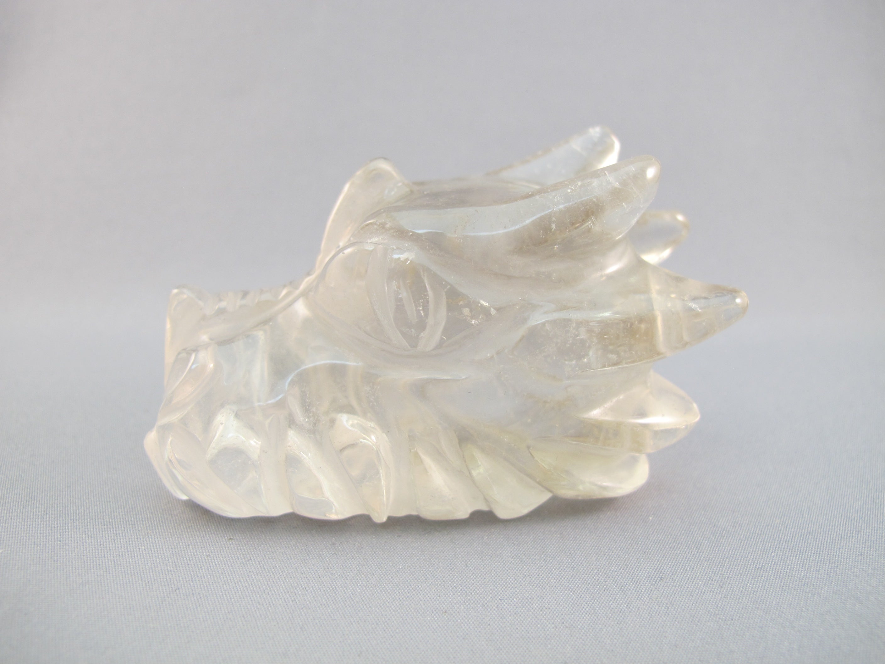 Q-DR-200 : Quartz Dragon Crystal Skull