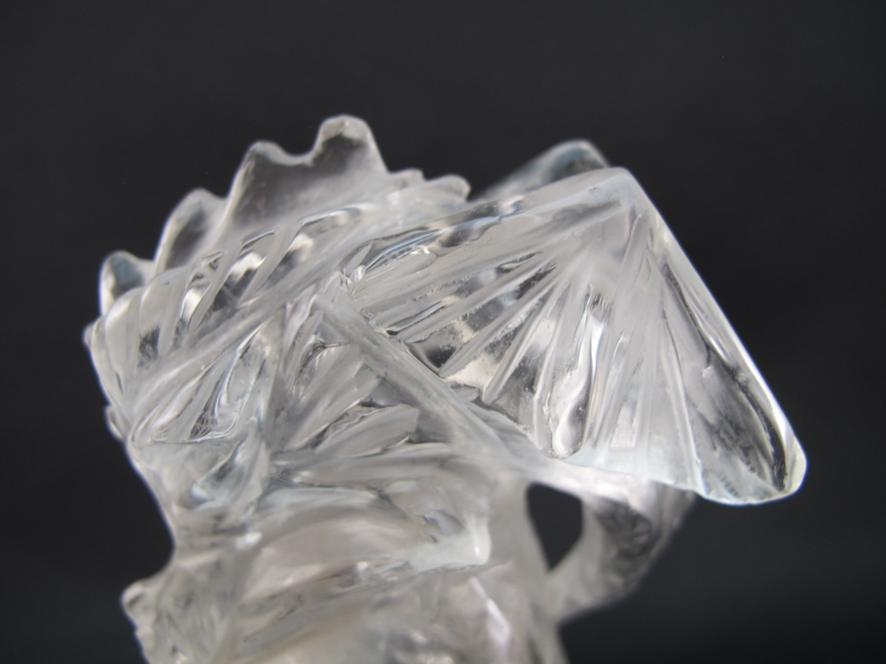 Q-DR-437 : Quartz Crystal Skull with Dragon