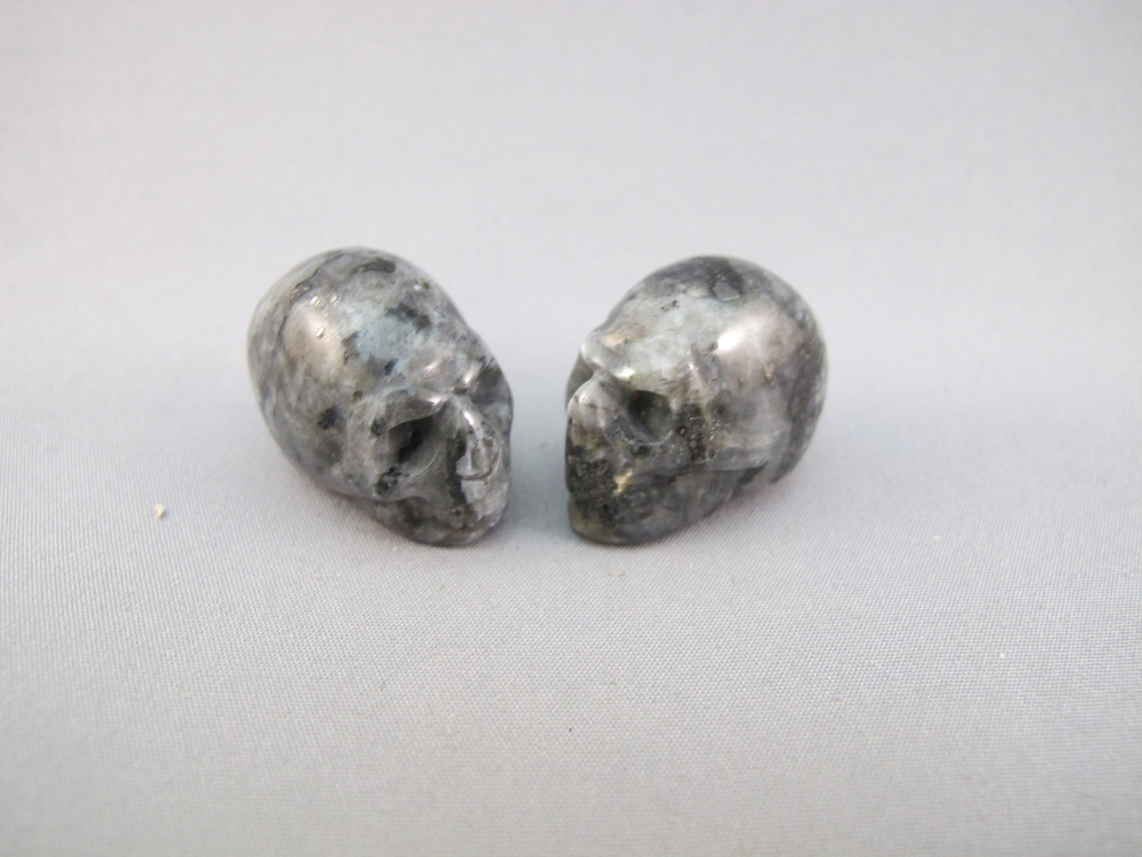 A-LVK-S-13-s : Adoption 2 for 1 Larvikite Crystal Skull