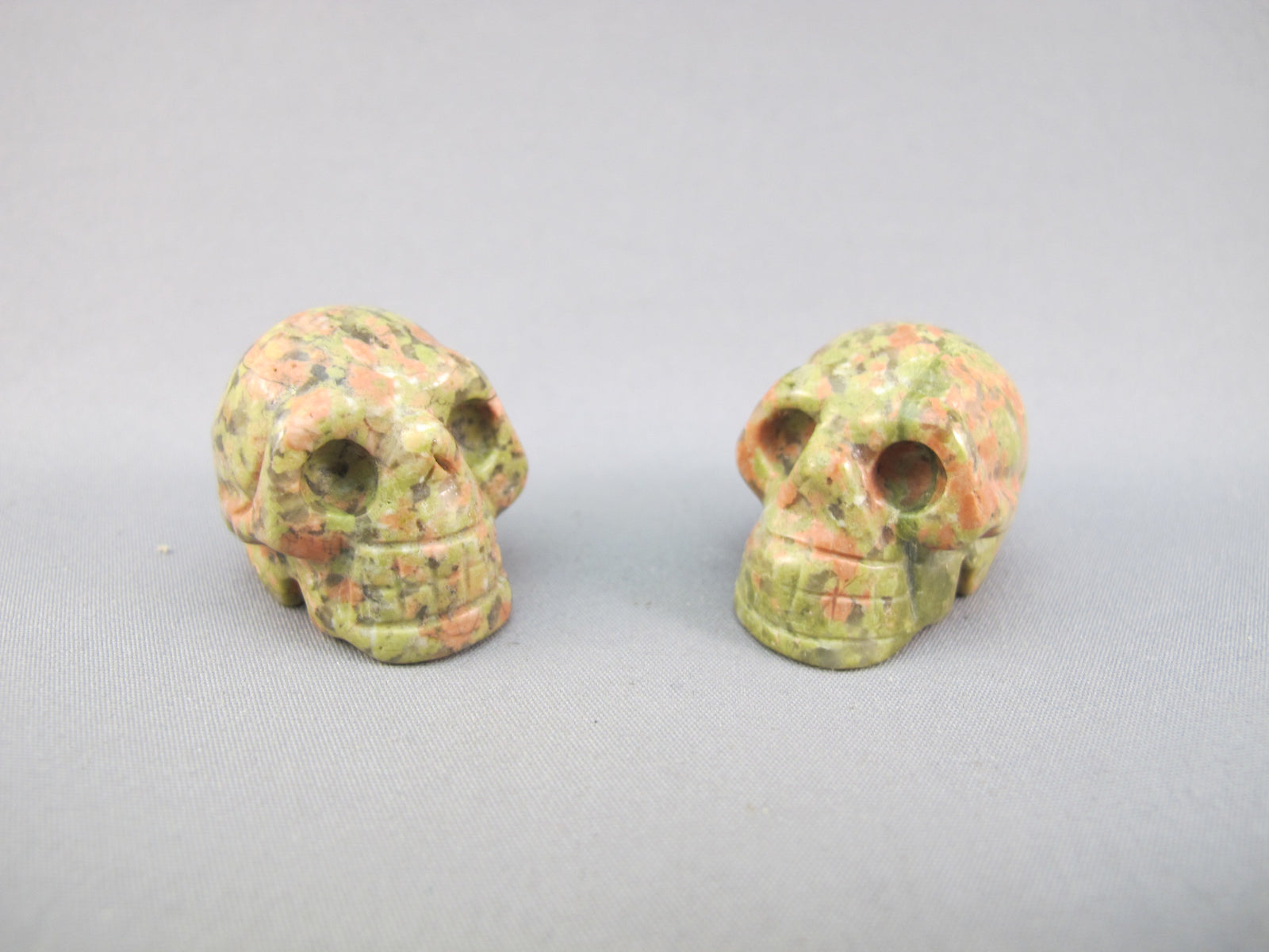 A-UK-S-22-s : Adoption 2 for 1 Unakite Crystal Skull