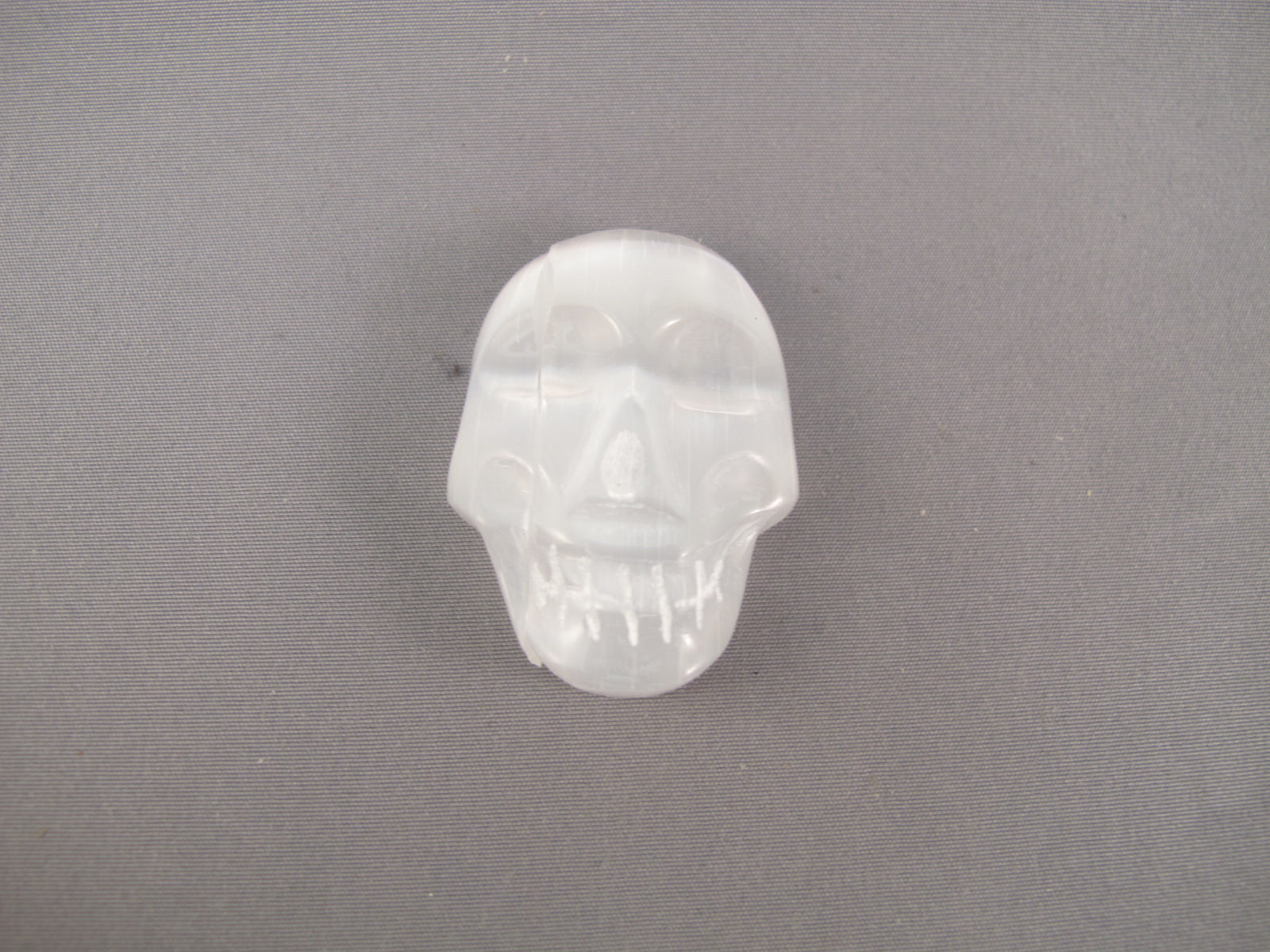 A-SL-S-20-F : Adoption Flat Selenite Crystal Skull
