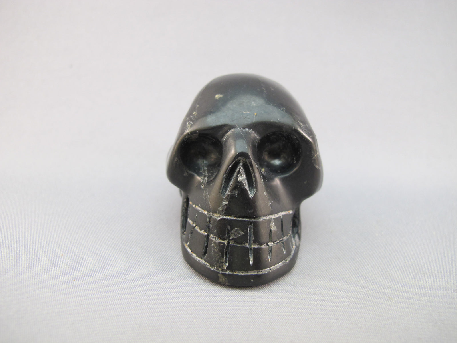 A-J-S-80 : Adoption Black Jet Crystal Skull