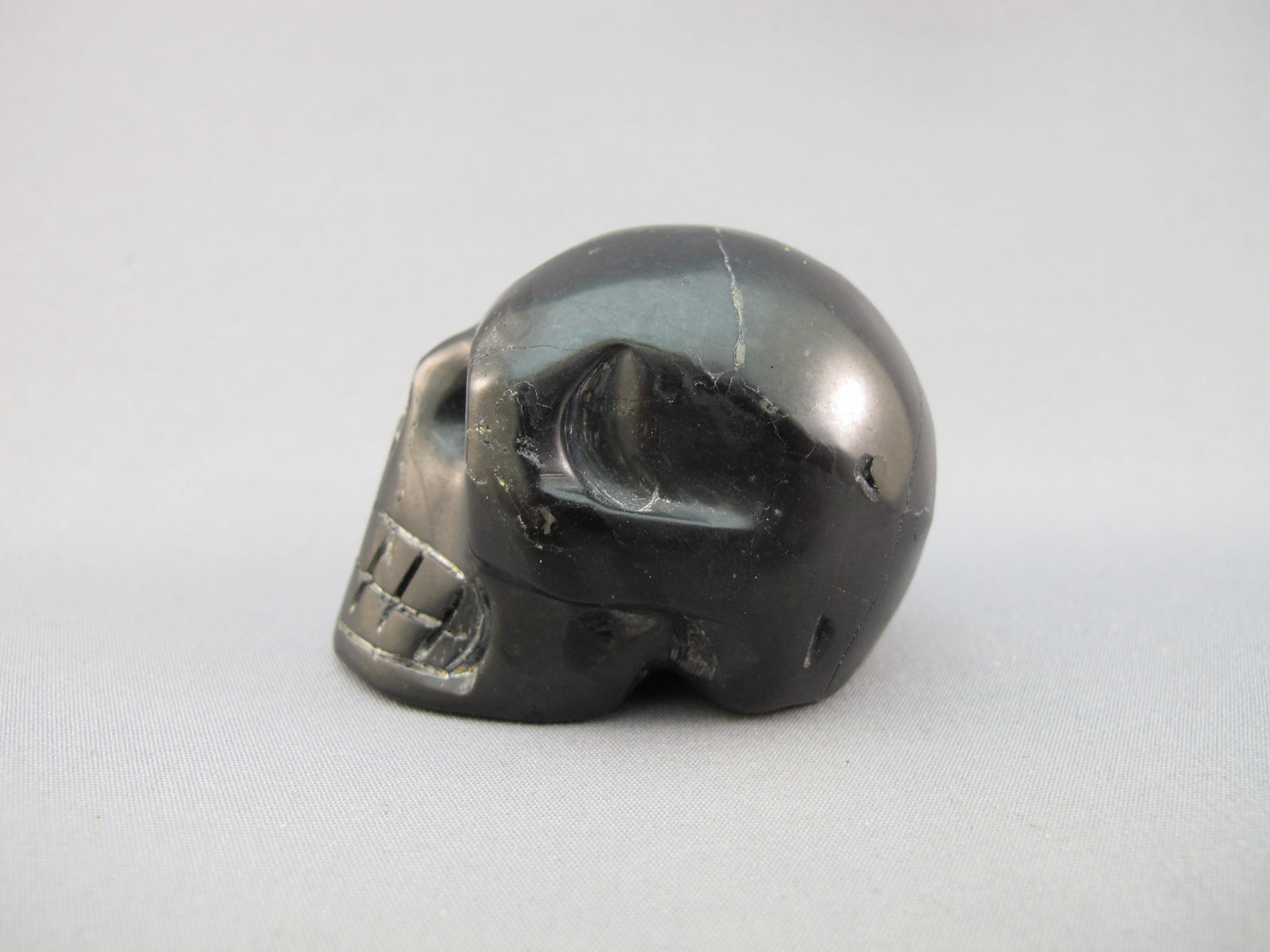A-J-S-80 : Adoption Black Jet Crystal Skull