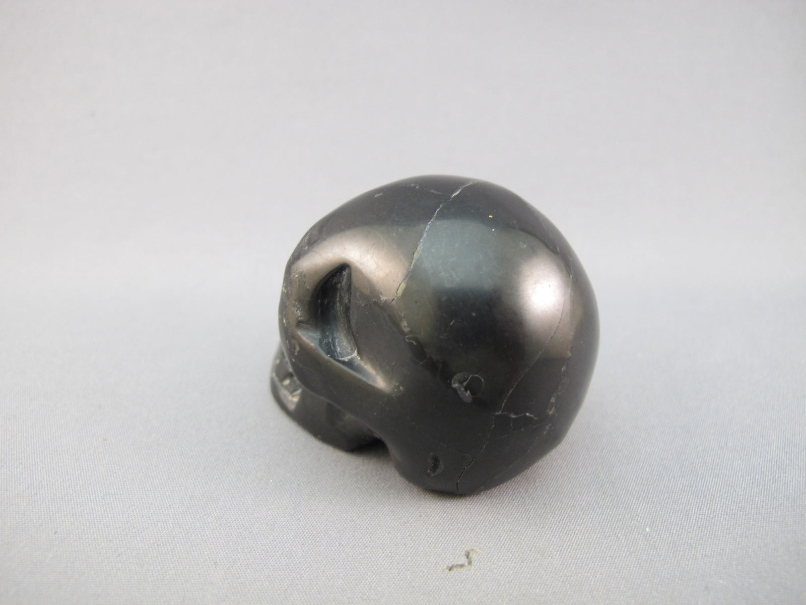 A-J-S-80 : Adoption Black Jet Crystal Skull