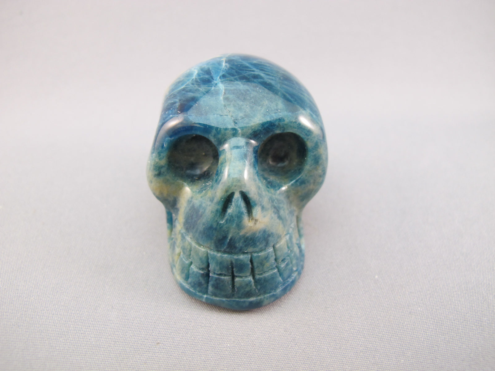 A-AP-S-100 : Adoption Light Apatite Crystal Skull