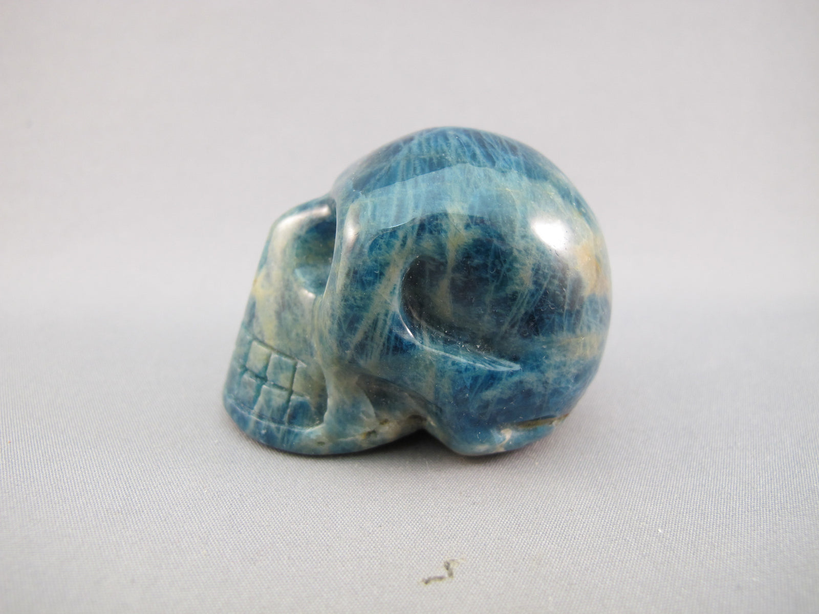 A-AP-S-100 : Adoption Light Apatite Crystal Skull
