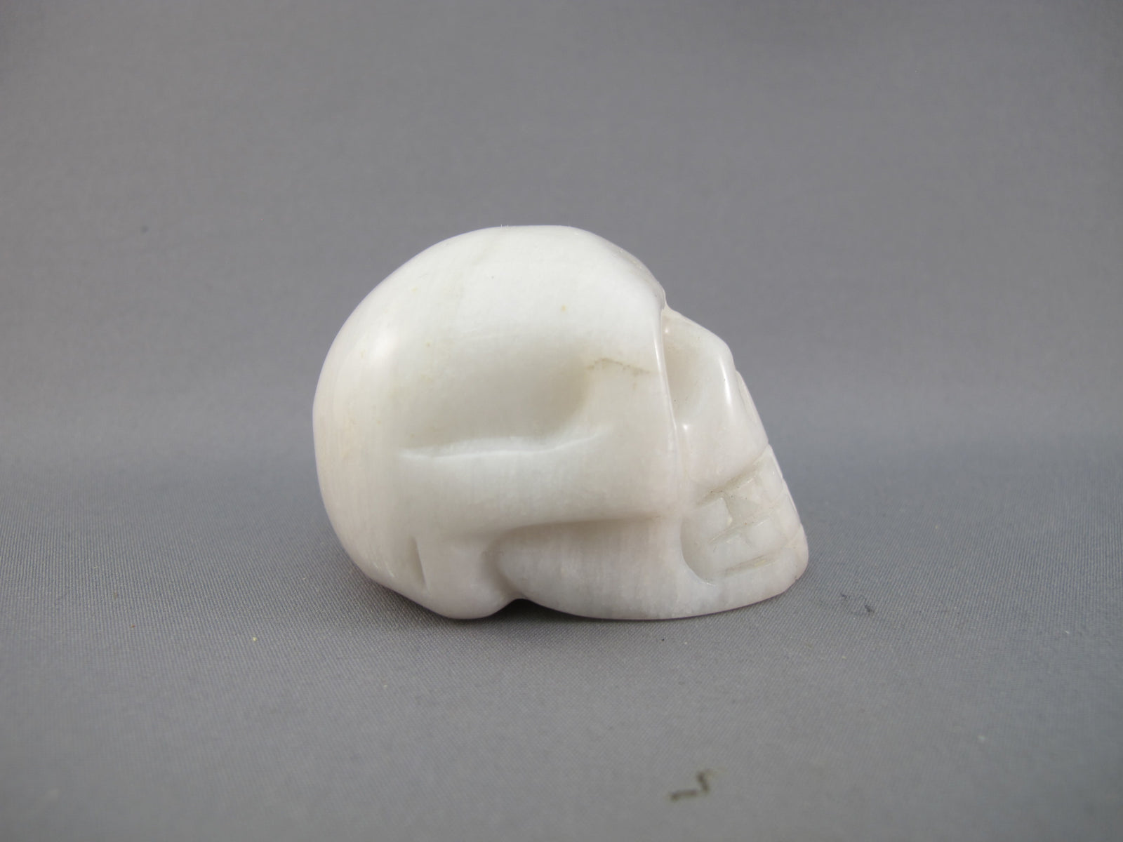 A-MS-M-95-R :  Adoption Blue Rainbow Moonstone Crystal Skull