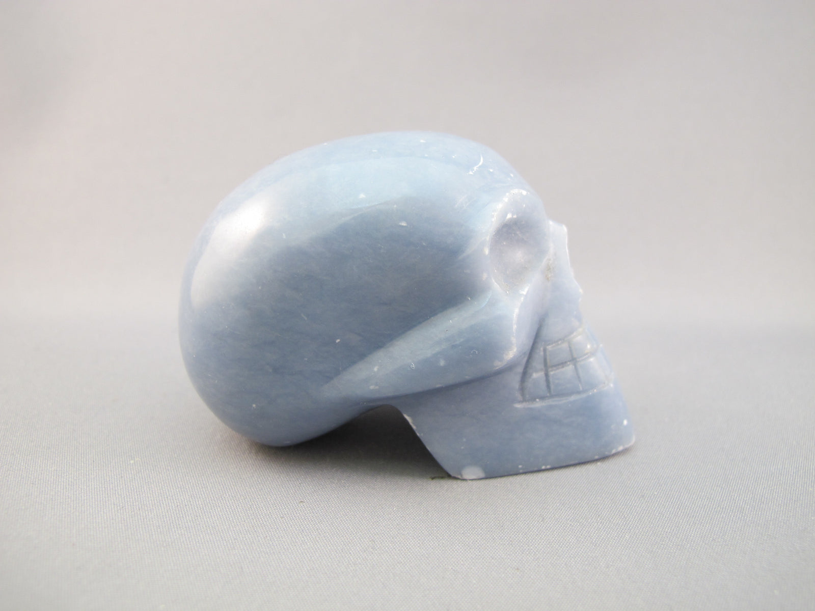 A-AN-M-211 : Adoption Angelite Crystal Skull