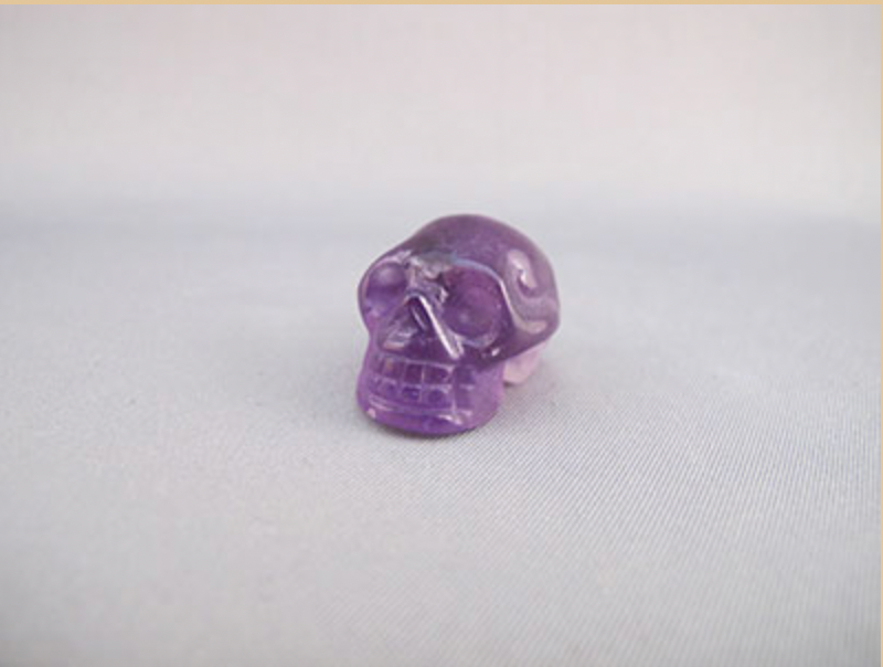 Amethyst Pocket Crystal Skull (AMY-0010)