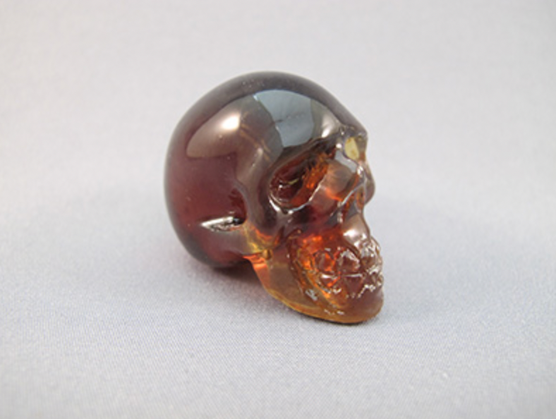 AB-13 : Genuine Amber Crystal Skull